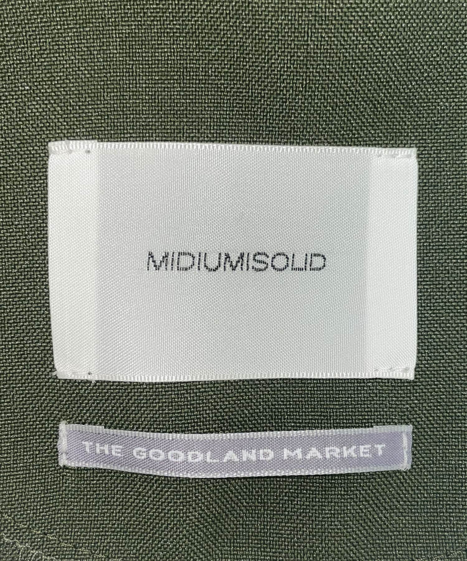 『別注』MIDIUMISOLID×TGM　Recycled polyester wide pants KHAKI one