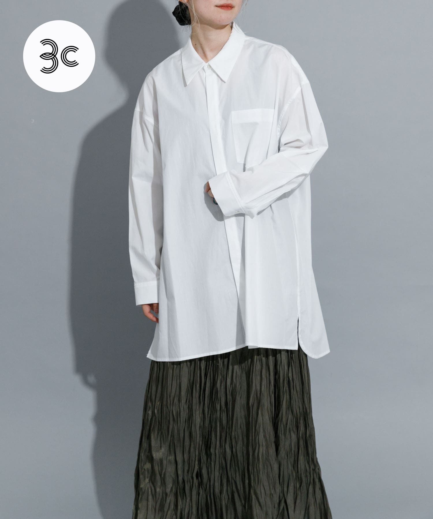 『別注』MIDIUMISOLID×TGM　Organic cotton long-sleeve sh
