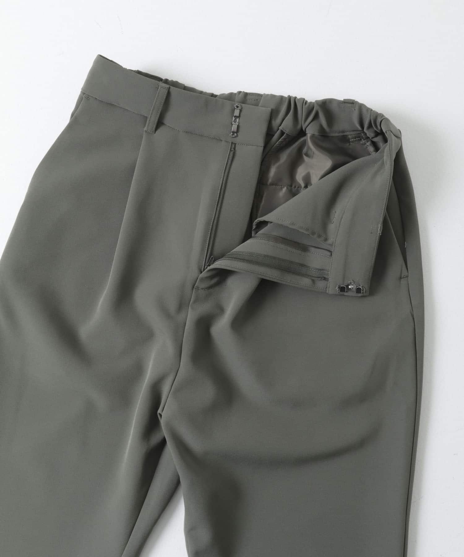 『別注』MIDIUMISOLID×TGM　Re polyester tapered pants KHAKI M