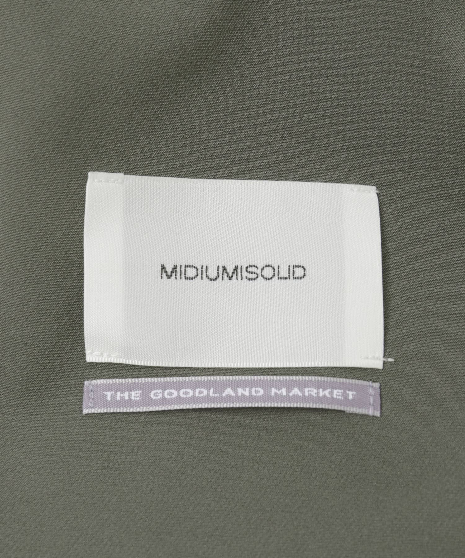 『別注』MIDIUMISOLID×TGM　Re polyester tapered pants KHAKI M