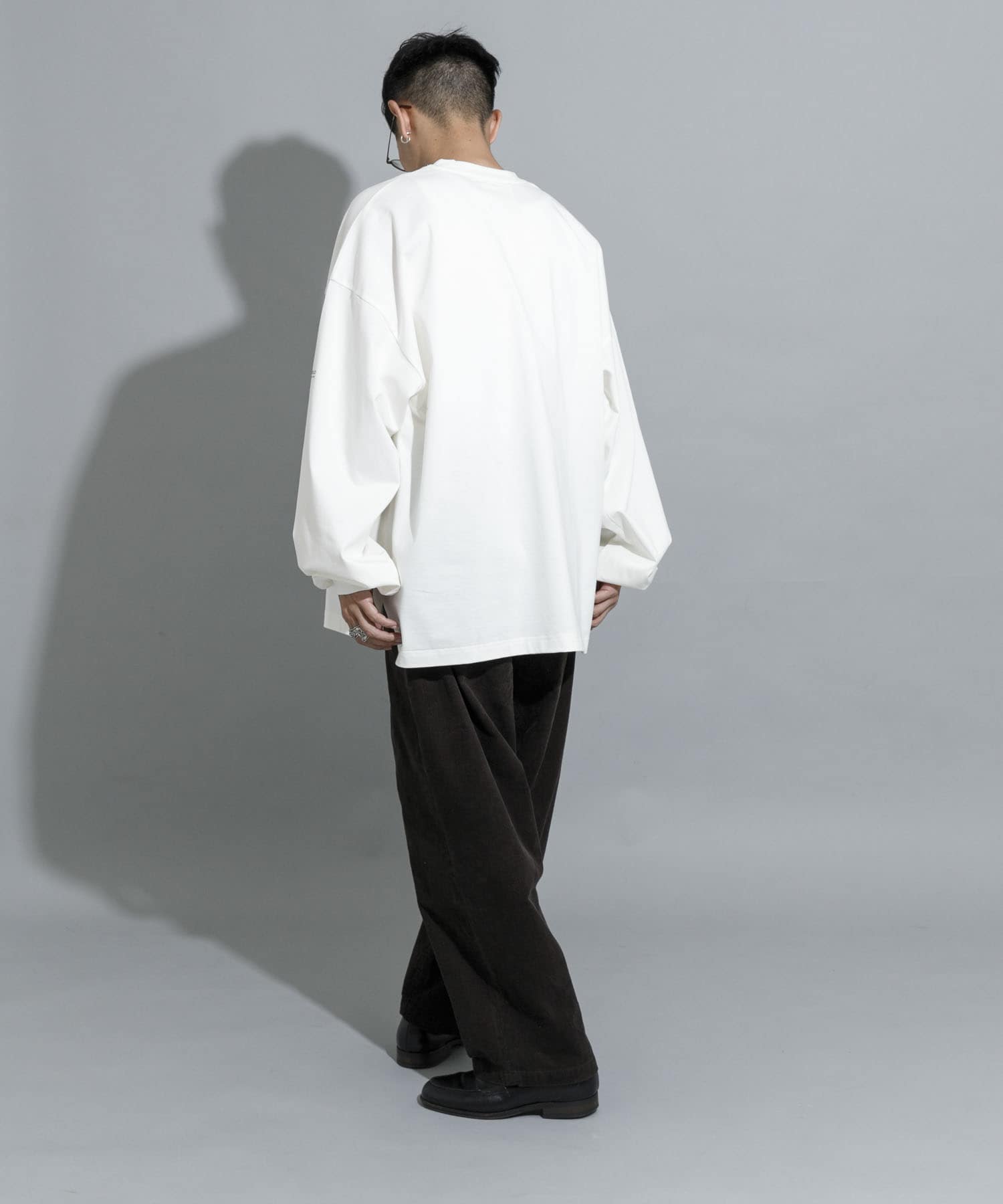 『別注』MIDIUMISOLID×TGM　Organic cotton LS T-SHIRTS L OFF one