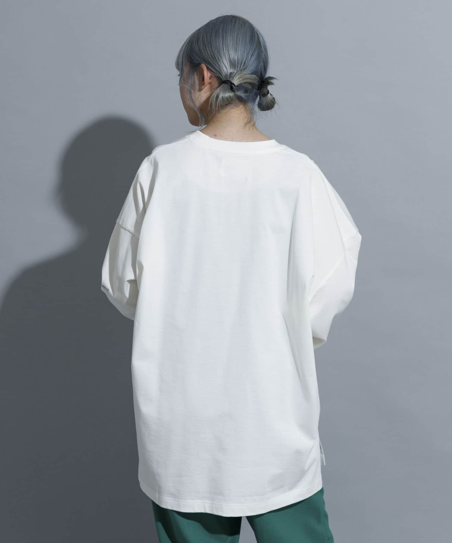 『別注』MIDIUMISOLID×TGM　Organic cotton LS T-SHIRTS L OFF one