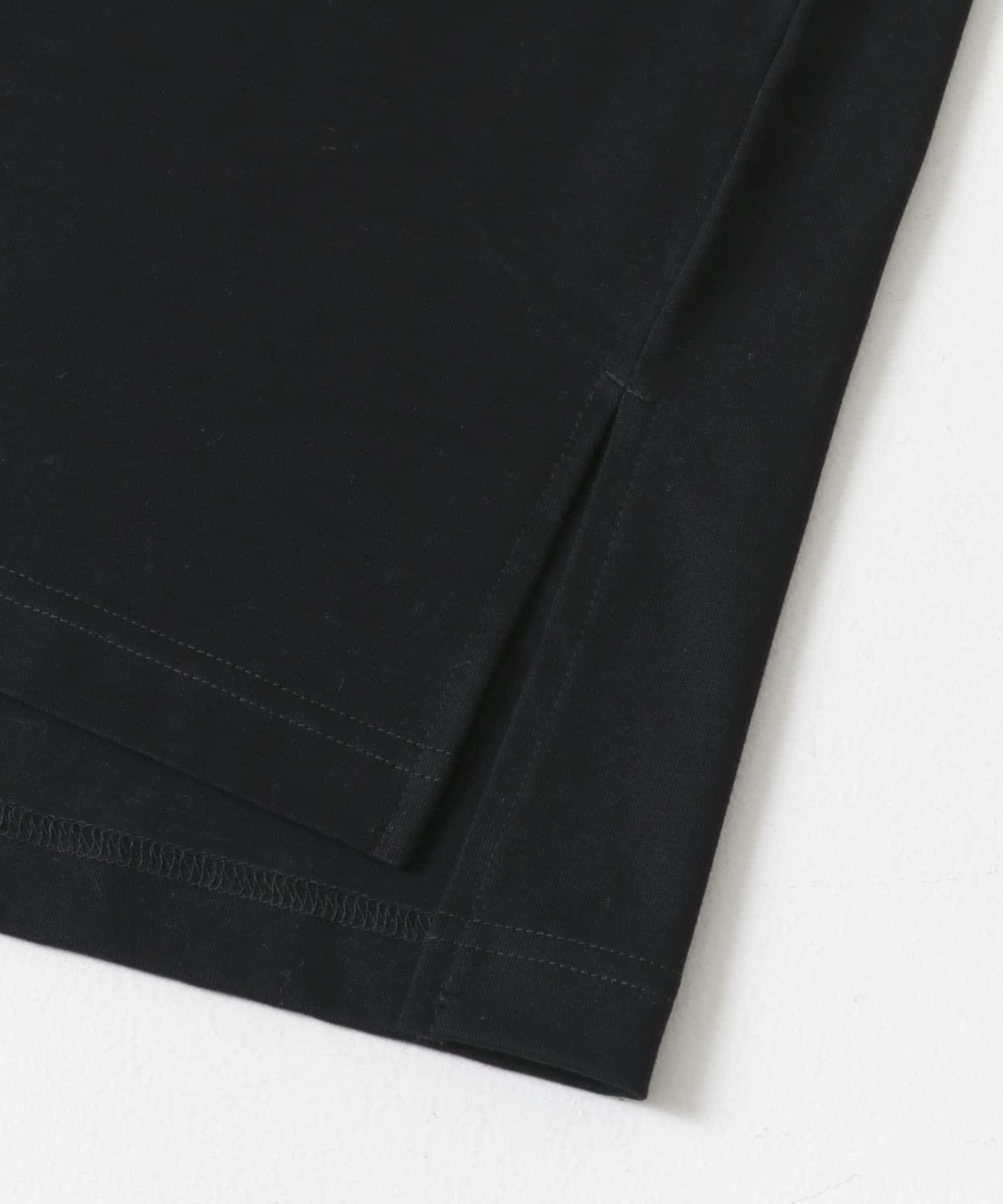 『別注』MIDIUMISOLID×TGM　Organic cotton LS T-SHIRTS L BLACK one