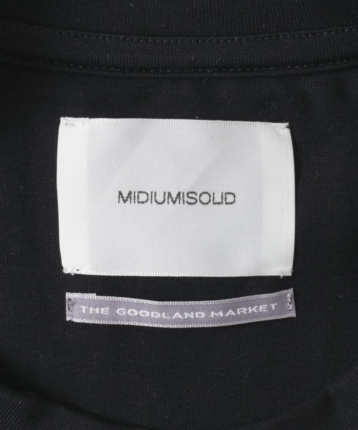 『別注』MIDIUMISOLID×TGM　Organic cotton LS T-SHIRTS L BLACK one
