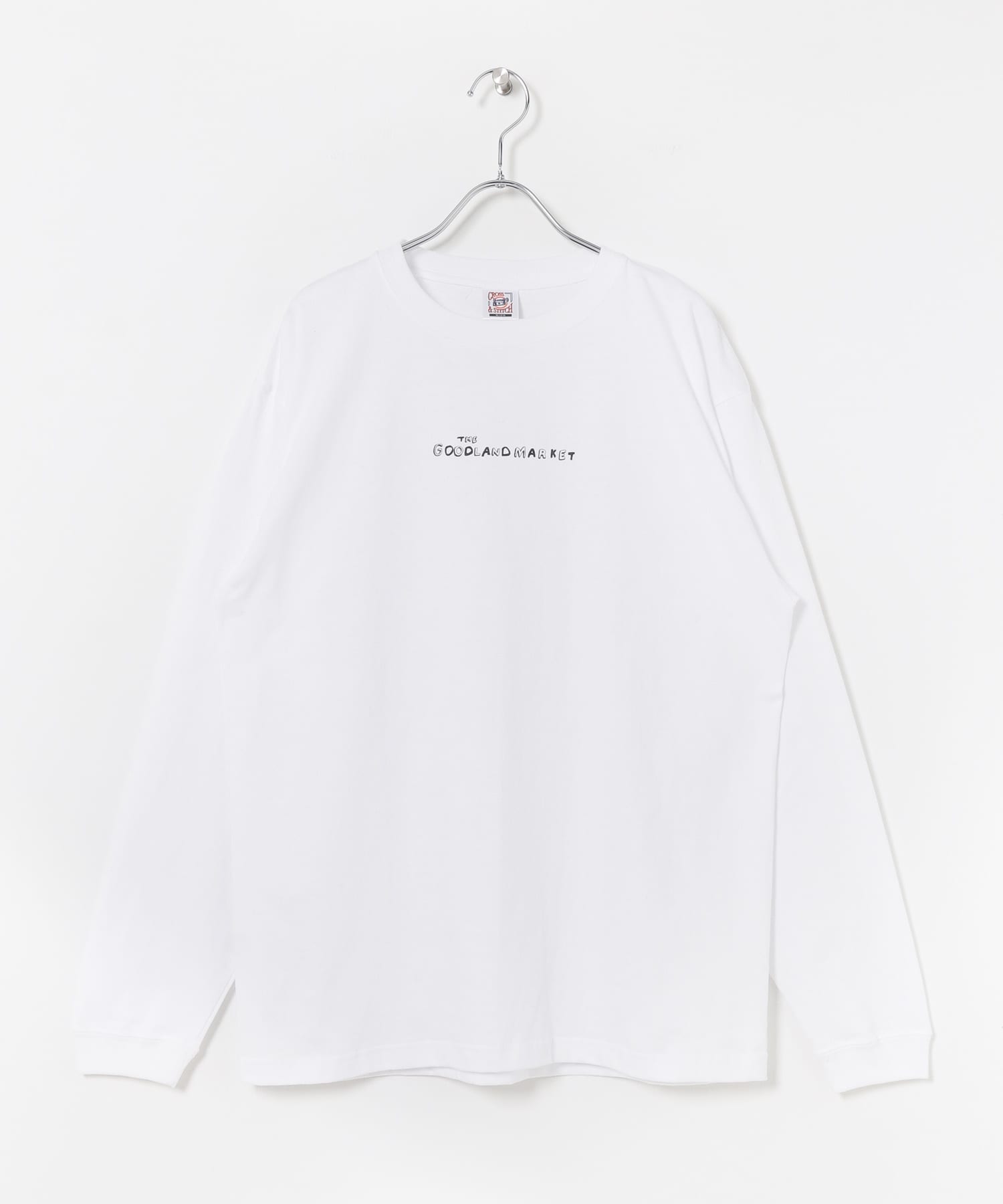ザ グッドランド マーケット　LONG-SLEEVE T-SHIRTS LOGO WHITE M