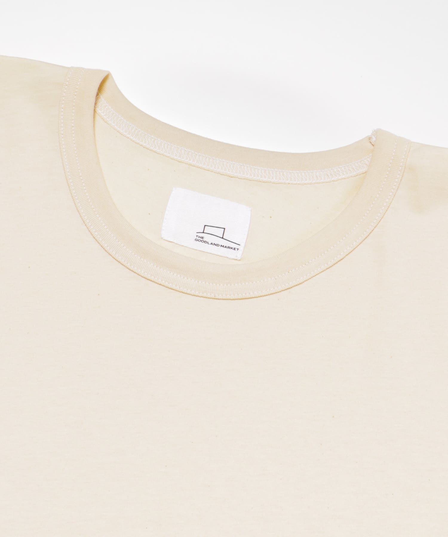 『別注』Syncs.Earth×THE GOODLAND MARKET Block T-SHIRTS natural FREE