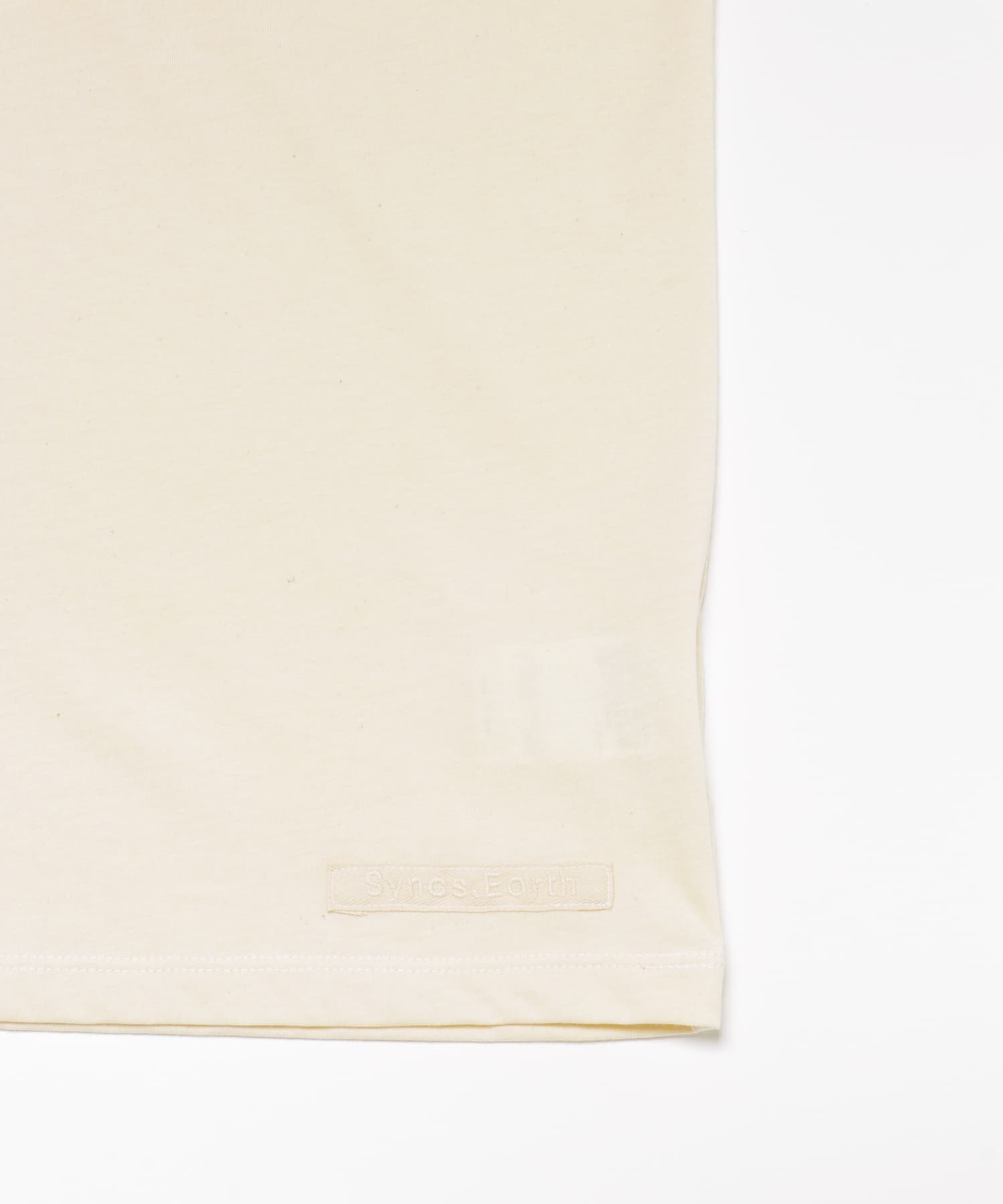 『別注』Syncs.Earth×THE GOODLAND MARKET Block T-SHIRTS natural FREE