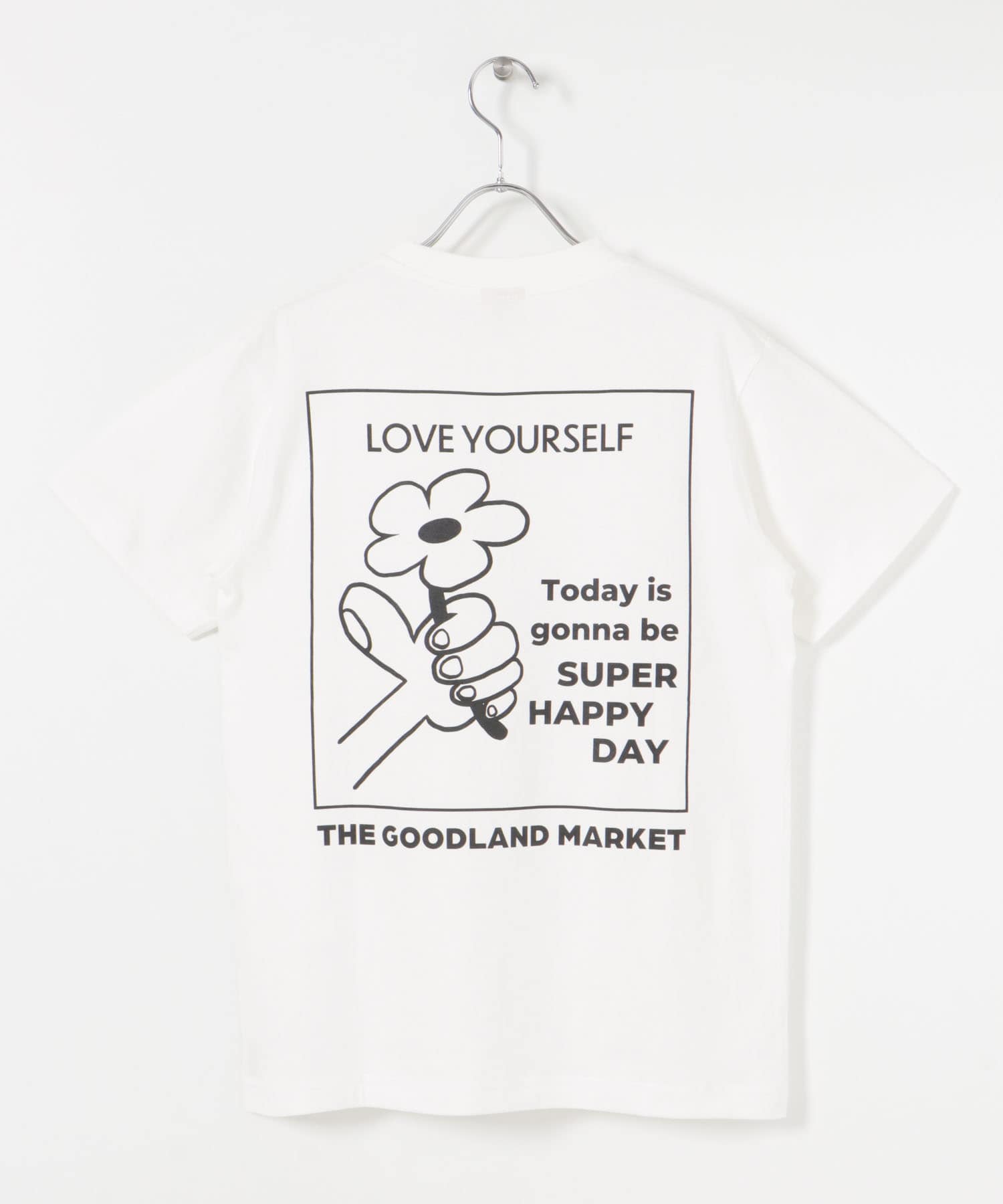 ザ グッドランド マーケット　T-SHIRTS flower white S