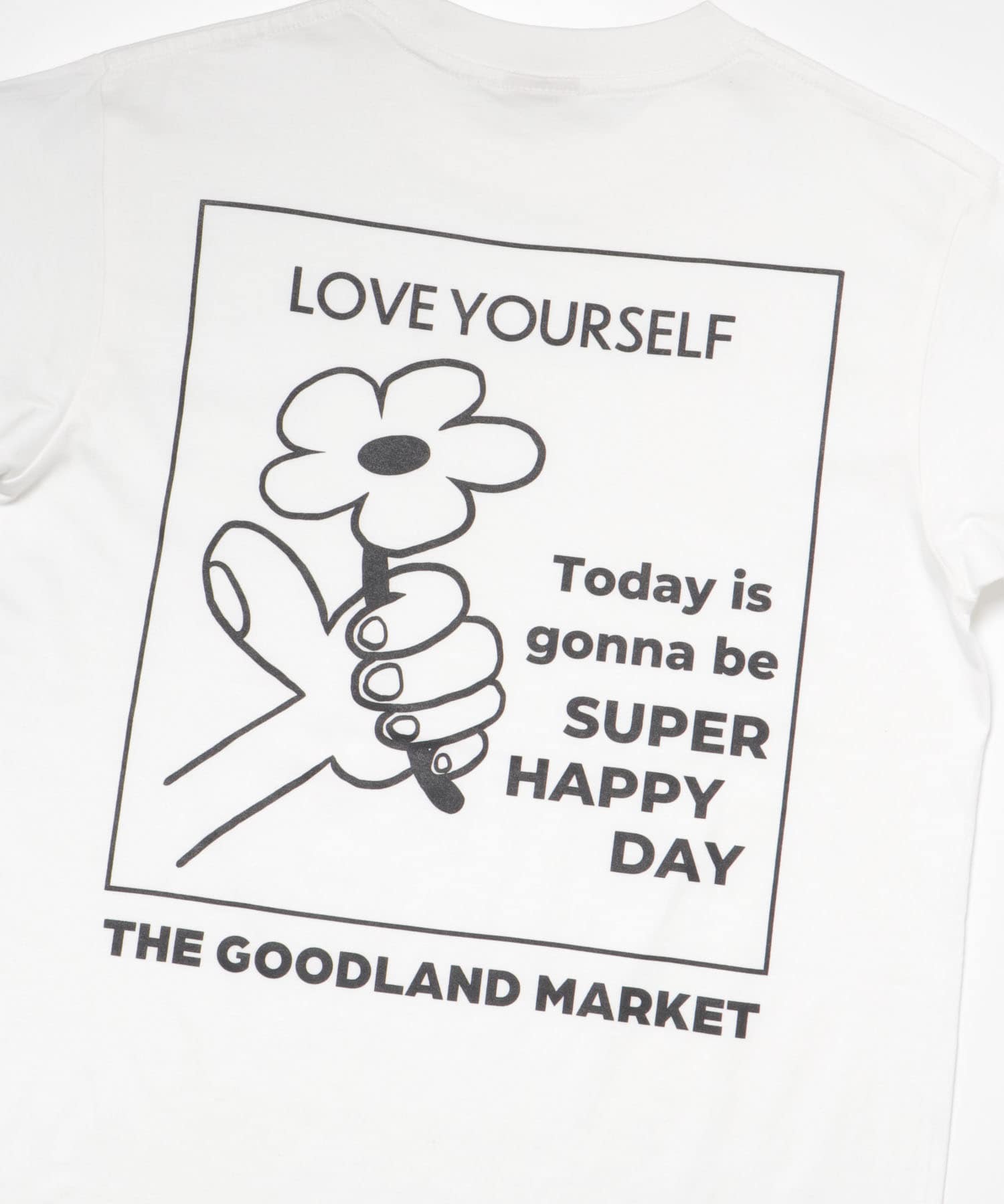ザ グッドランド マーケット　T-SHIRTS flower white S