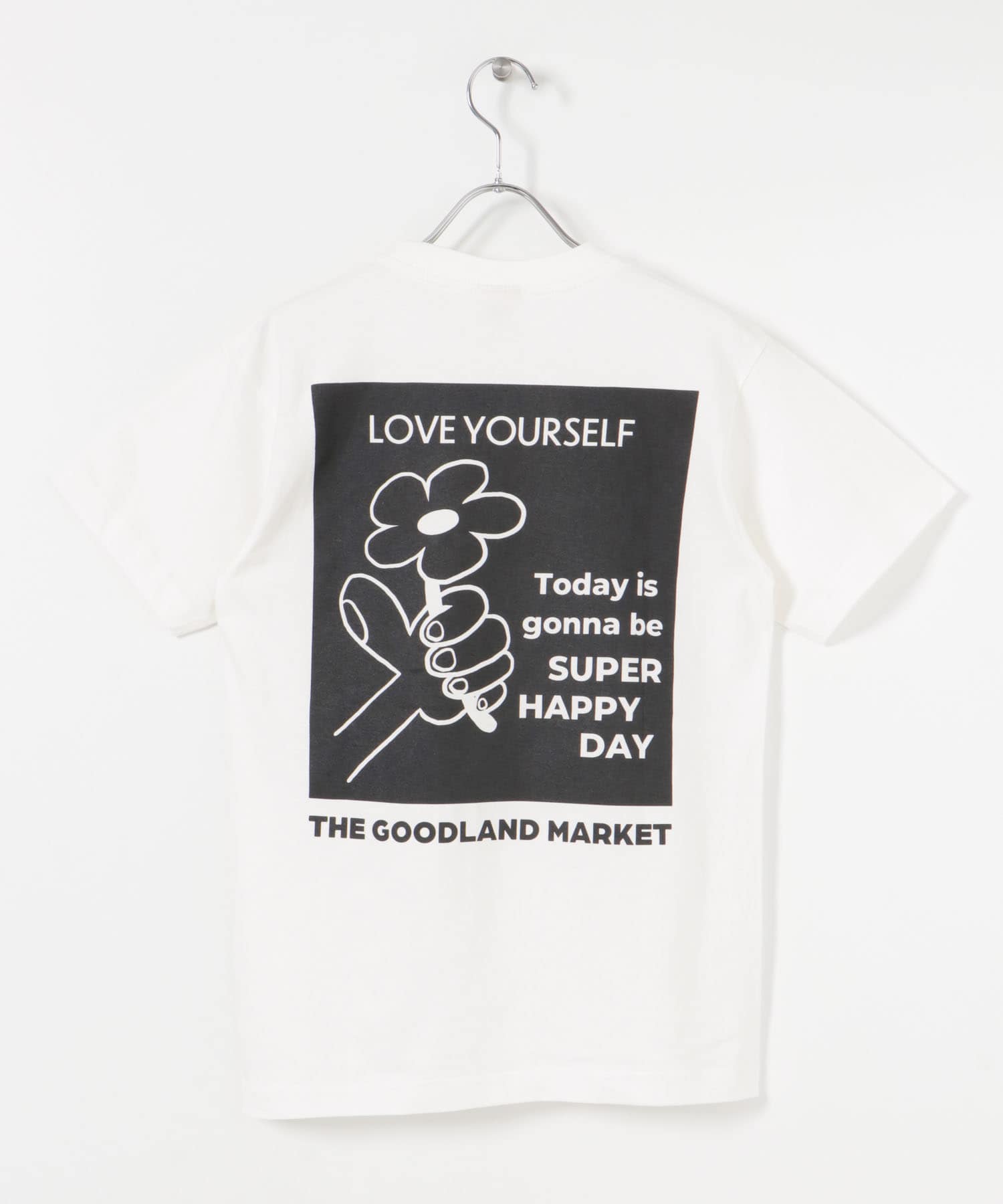 ザ グッドランド マーケット　T-SHIRTS flower black S
