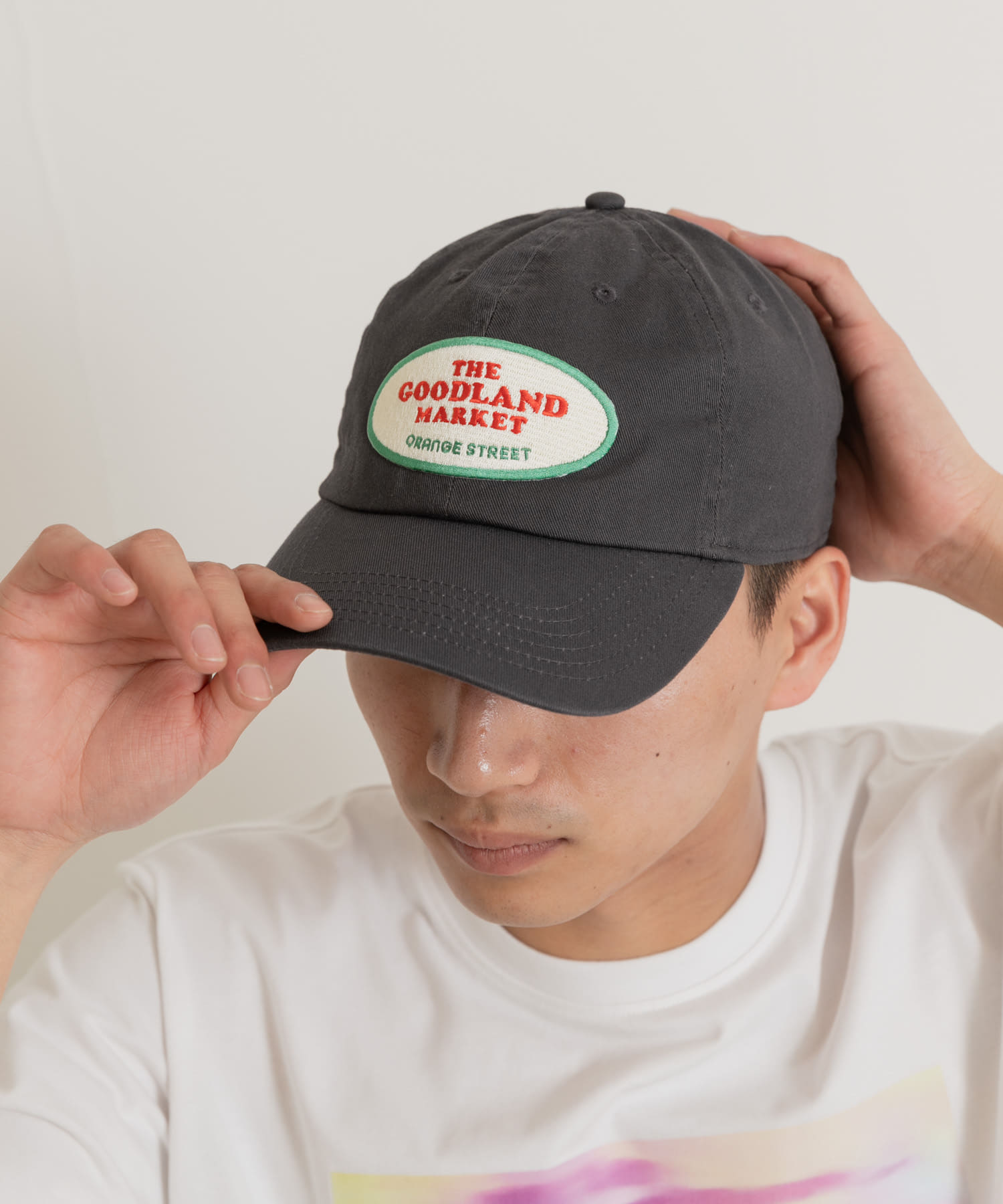 ザ グッドランド マーケット　RE-WAPPEN CAP CHRxGRN FREE