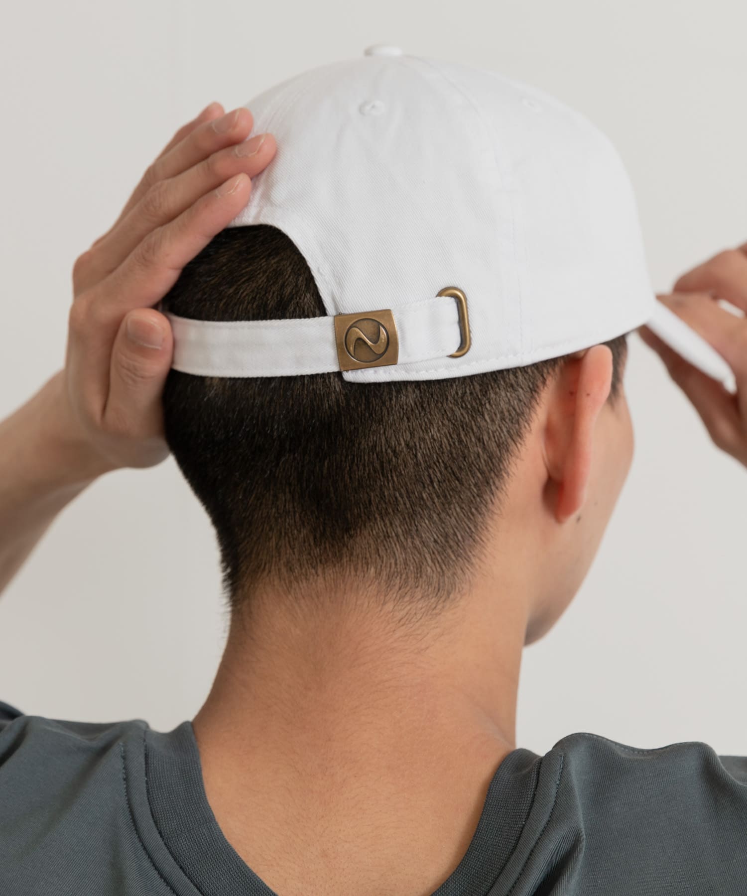 ザ グッドランド マーケット　RE-WAPPEN CAP WHITE FREE