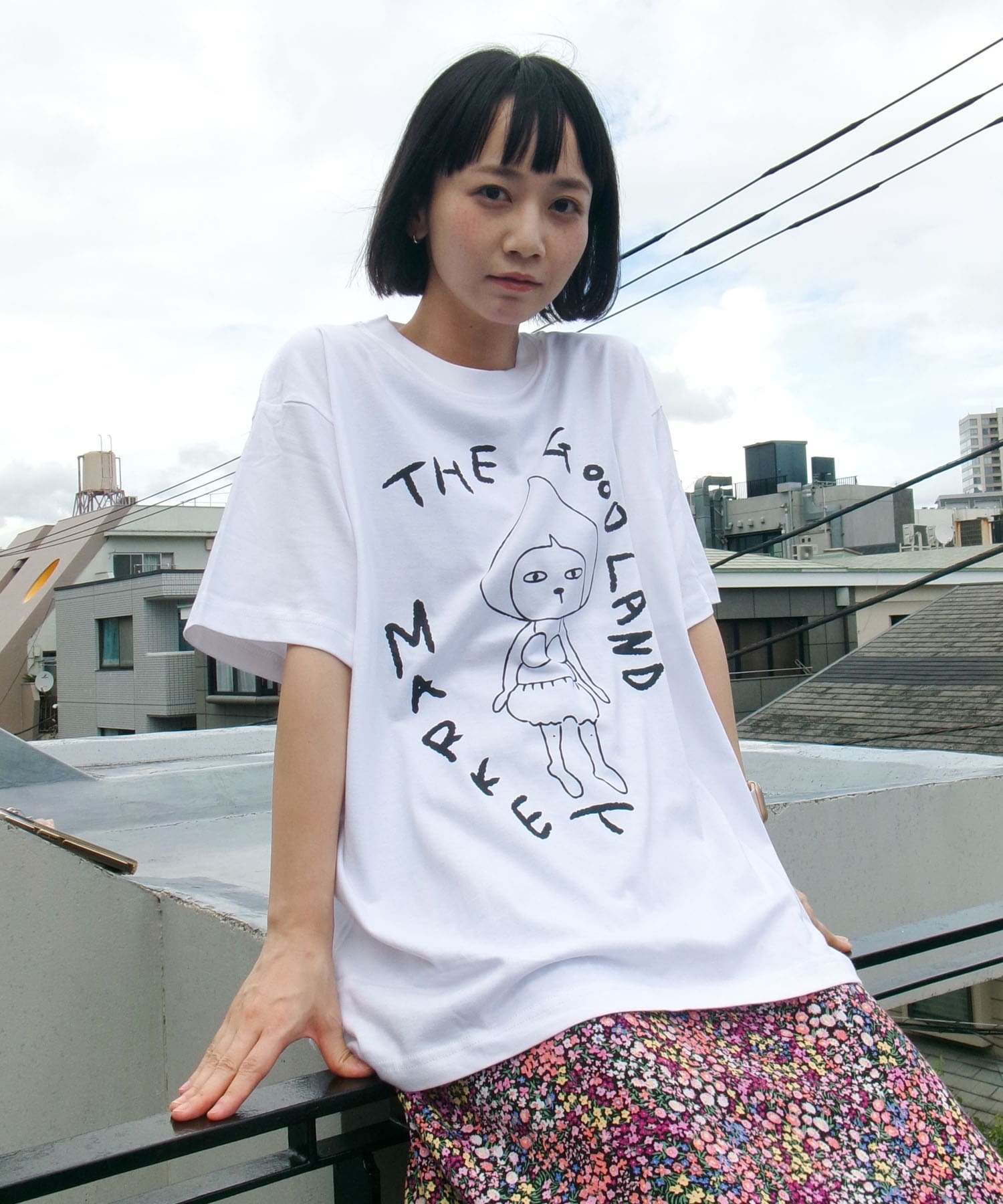 ザ グッドランド マーケット　三戸なつめ×ORGANIC COTTON TEE-1