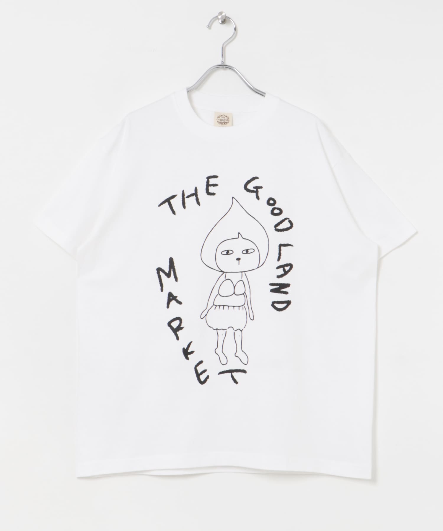 ザ グッドランド マーケット　三戸なつめ×ORGANIC COTTON TEE-1 WHITE L