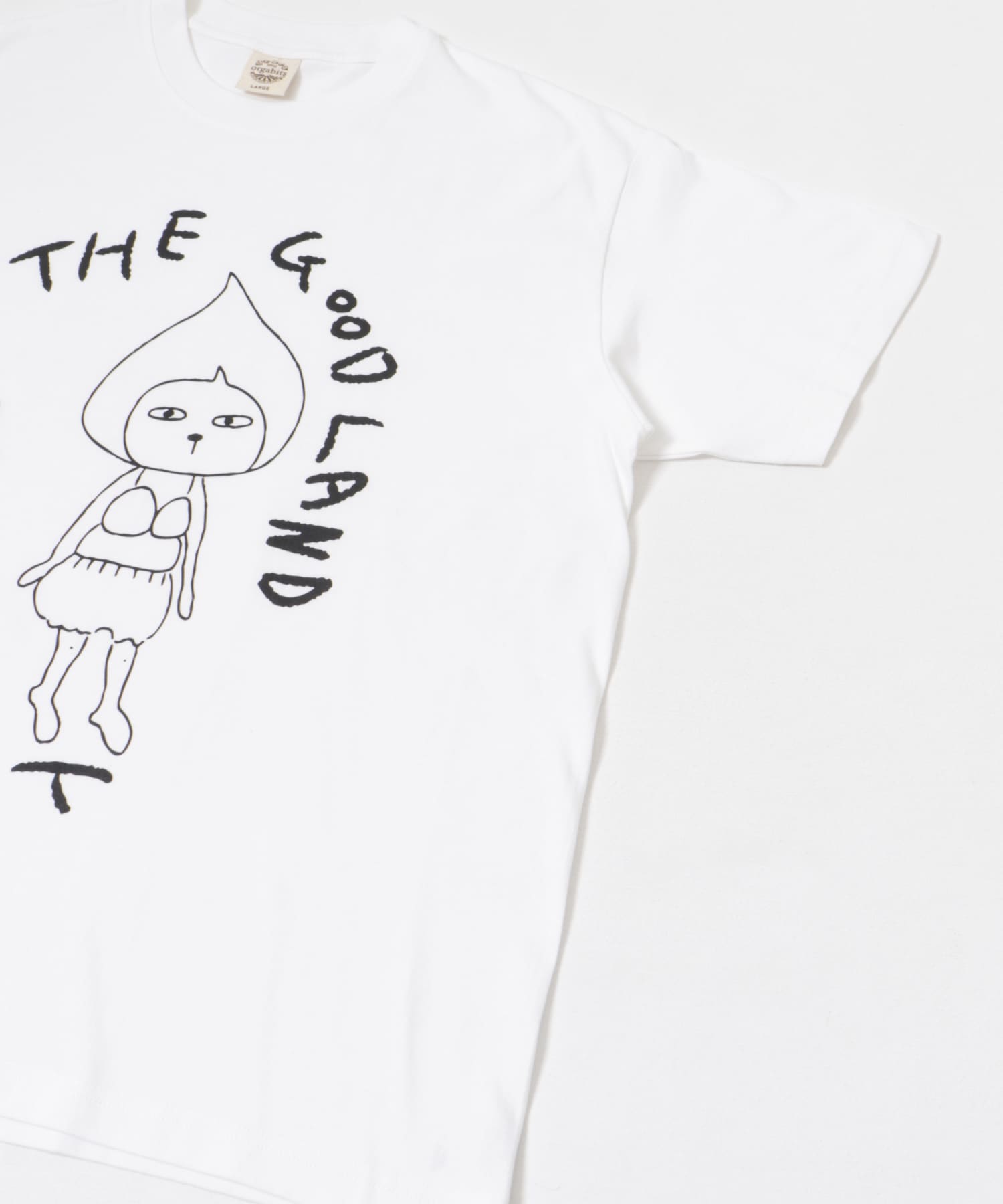 ザ グッドランド マーケット　三戸なつめ×ORGANIC COTTON TEE-1 WHITE L