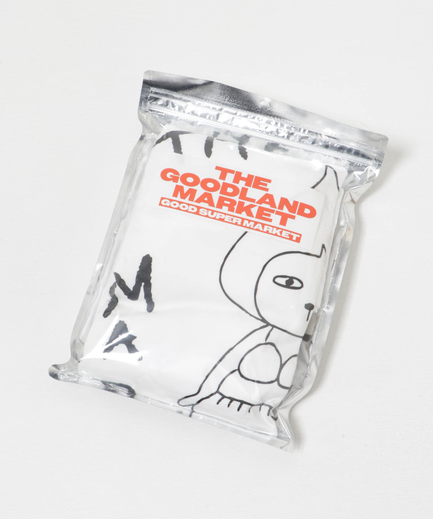ザ グッドランド マーケット　三戸なつめ×ORGANIC COTTON TEE-1 WHITE XL