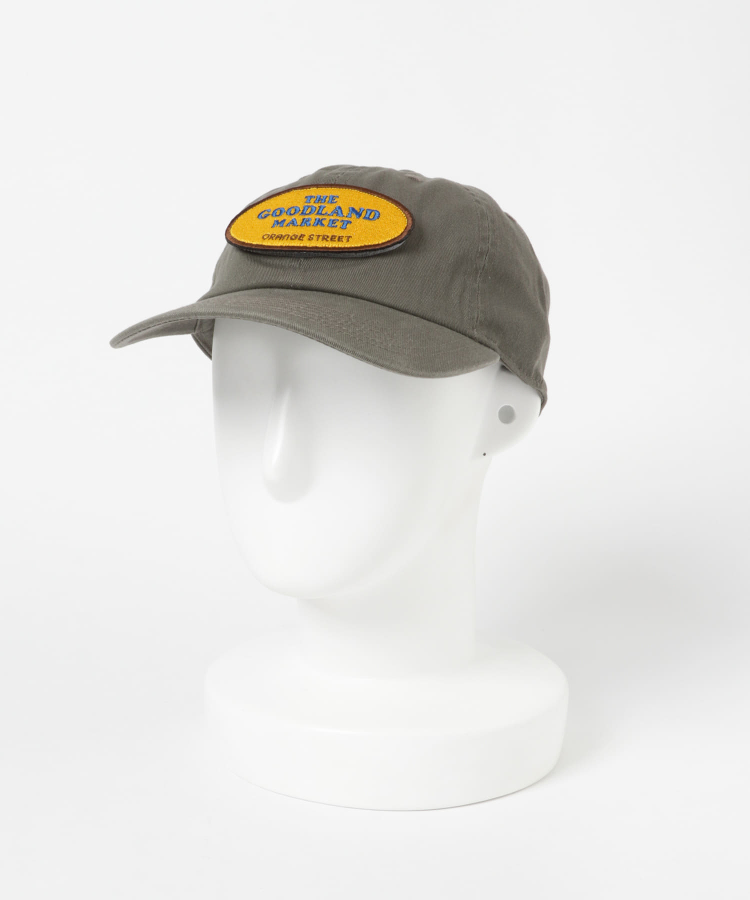 ザ グッドランド マーケット　RE-WAPPEN CAP KHAKI FREE