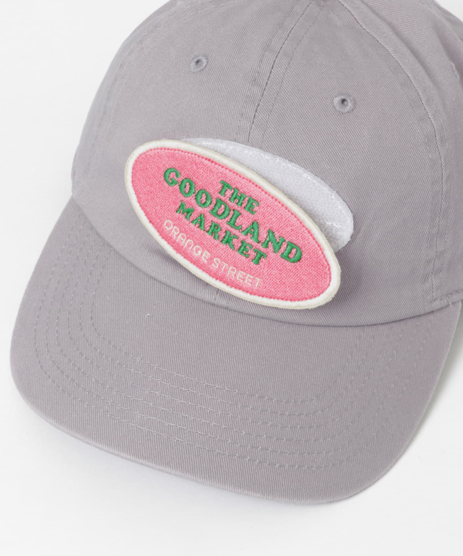ザ グッドランド マーケット　RE-WAPPEN CAP GY×PK FREE