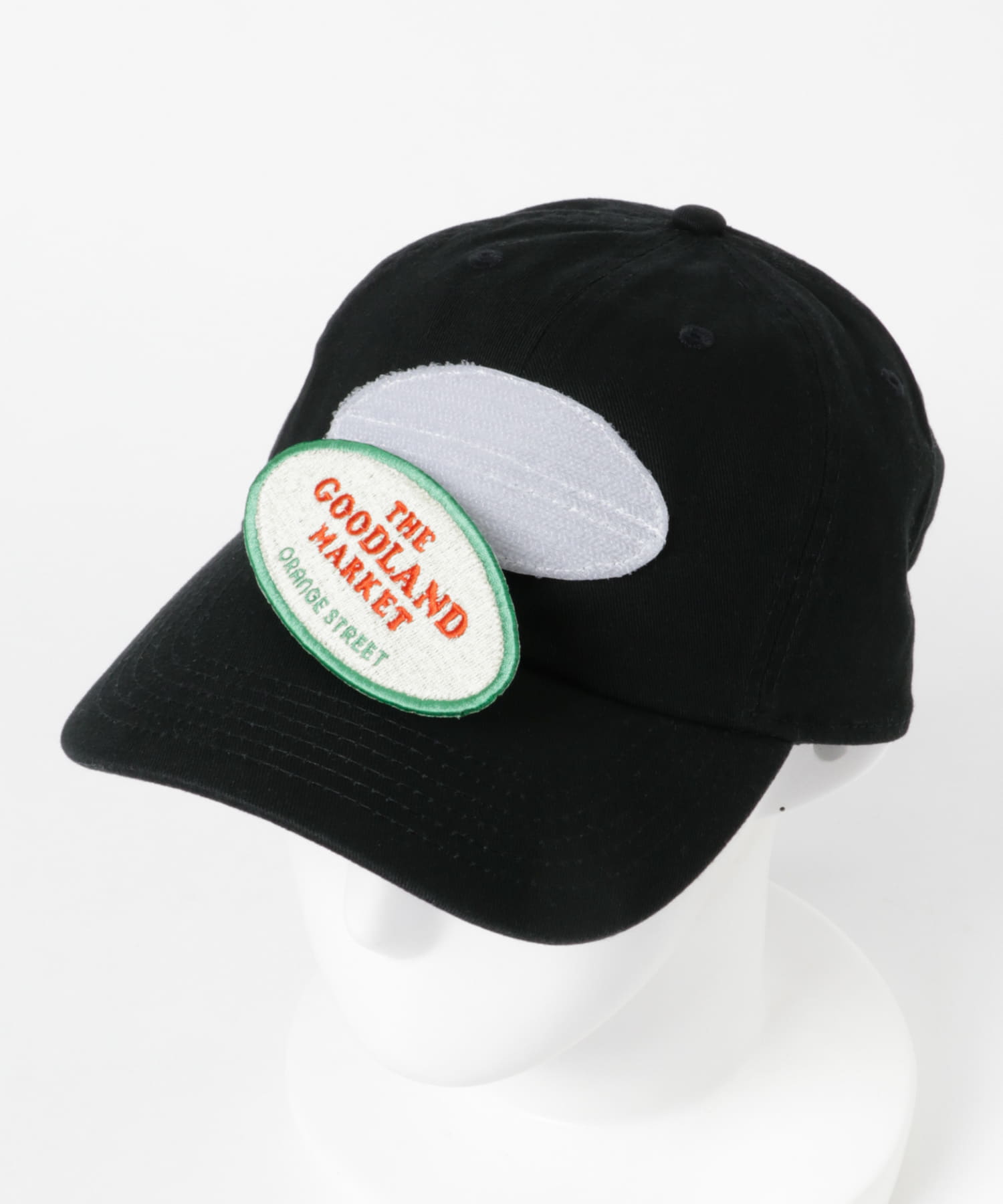 ザ グッドランド マーケット　RE-WAPPEN CAP BK×OFF FREE