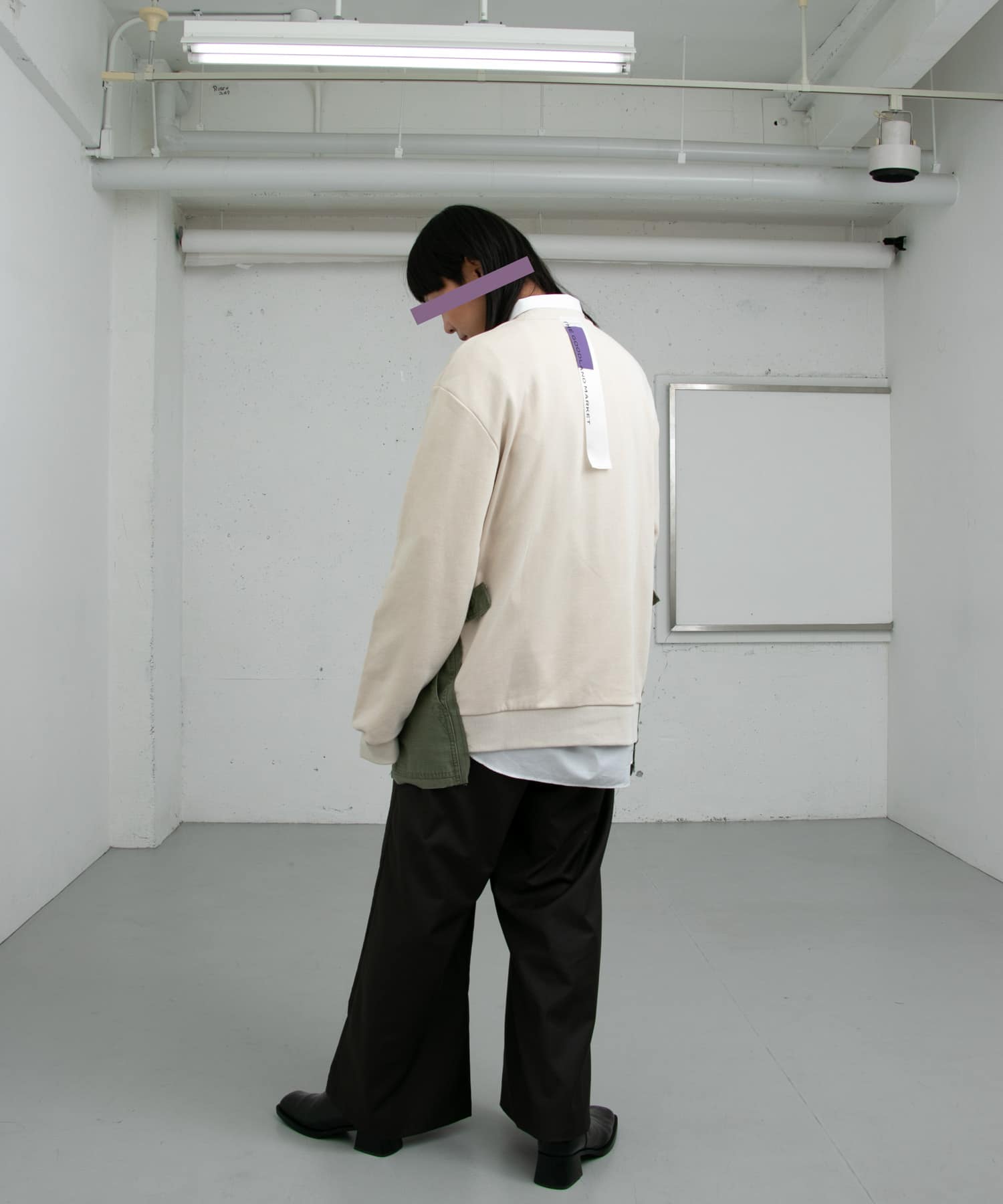 ザ グッドランド マーケット　Jassie-long sleeves sweat IVORY FREE