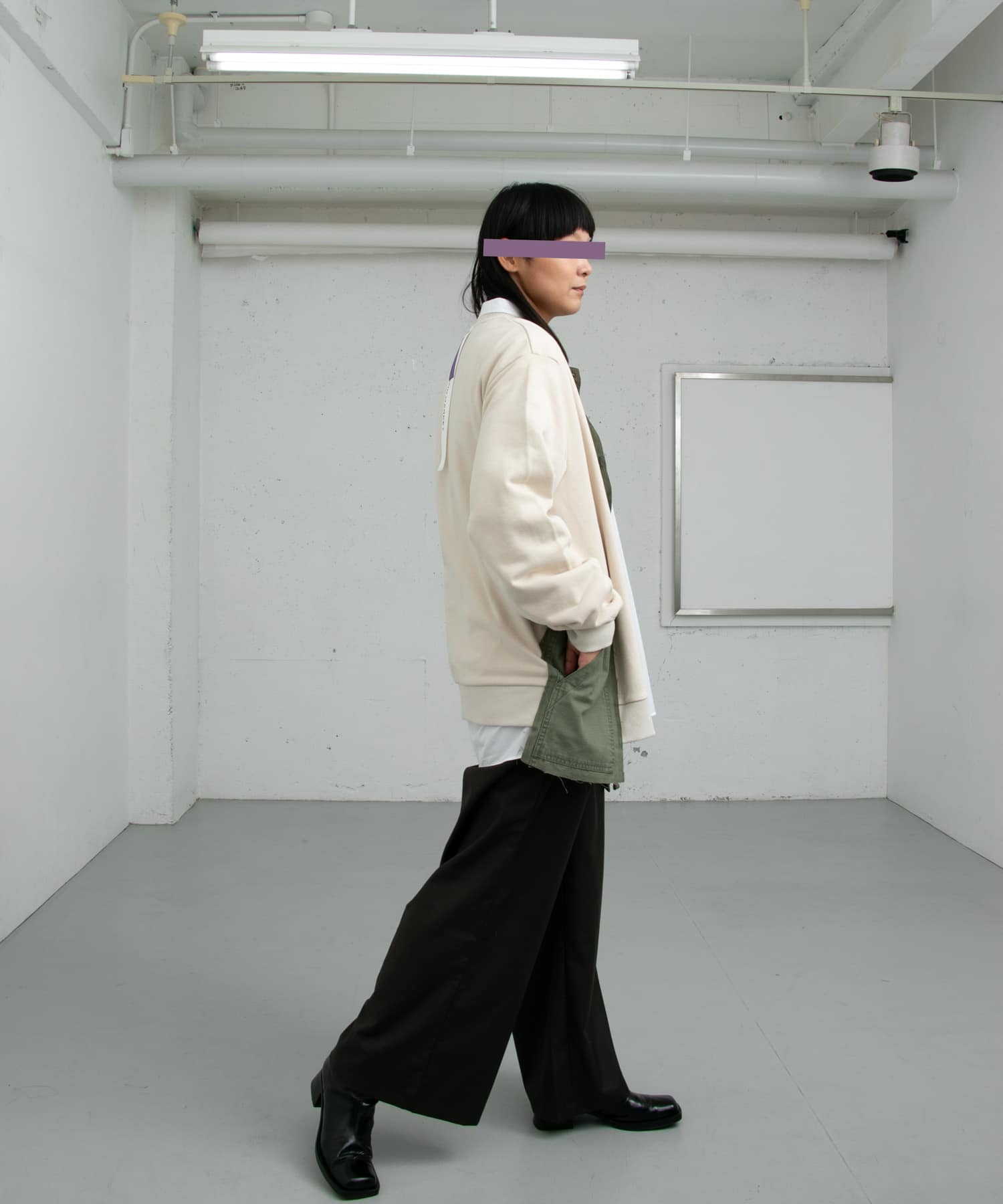 ザ グッドランド マーケット　Jassie-long sleeves sweat IVORY FREE