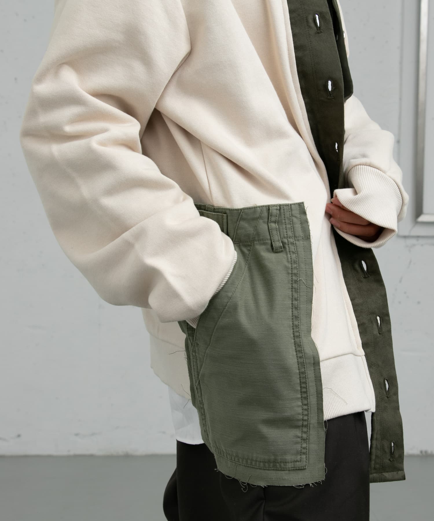 ザ グッドランド マーケット　Jassie-long sleeves sweat IVORY FREE