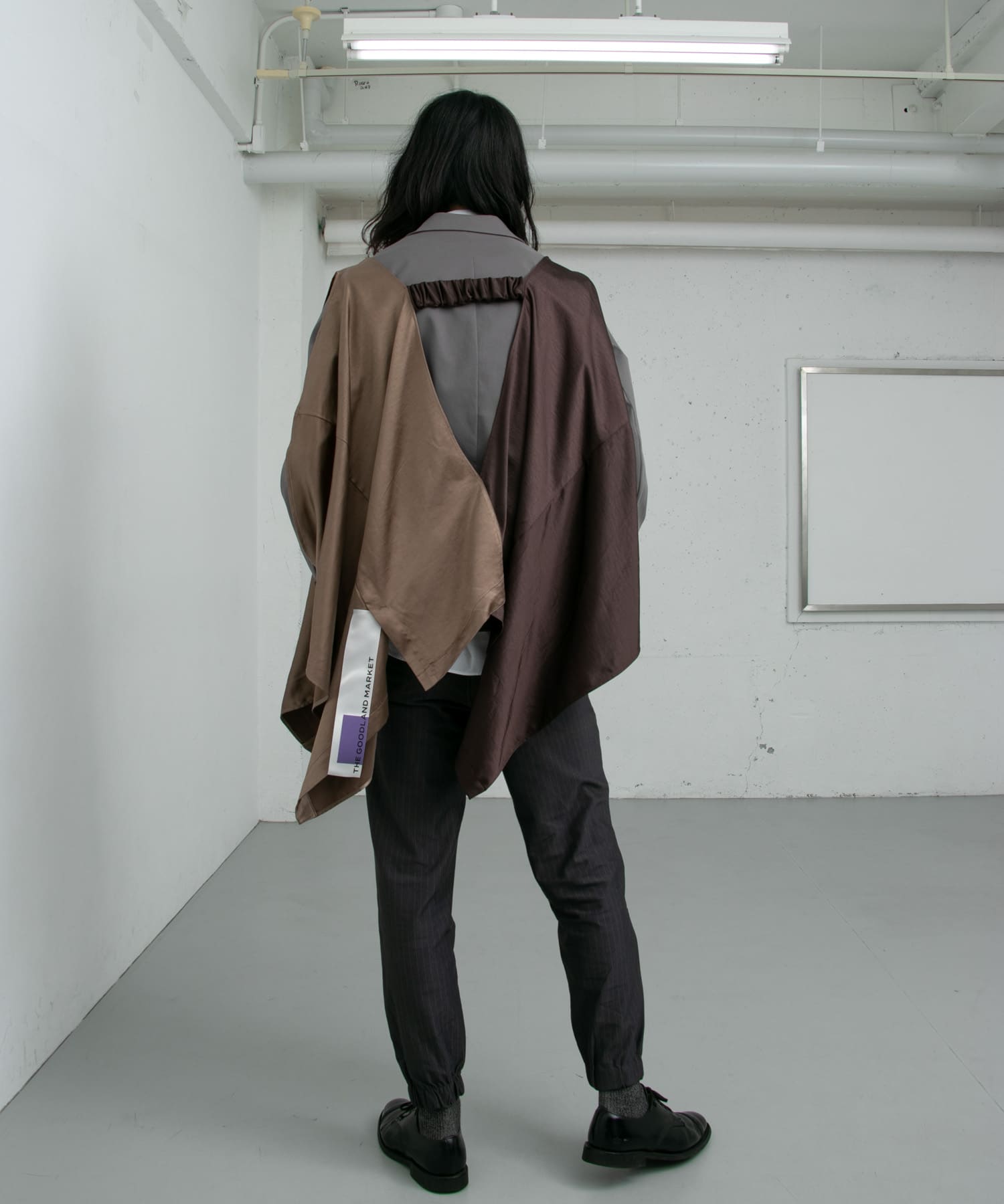 ザ グッドランド マーケット　Kris-multiway satin vest BROWN FREE