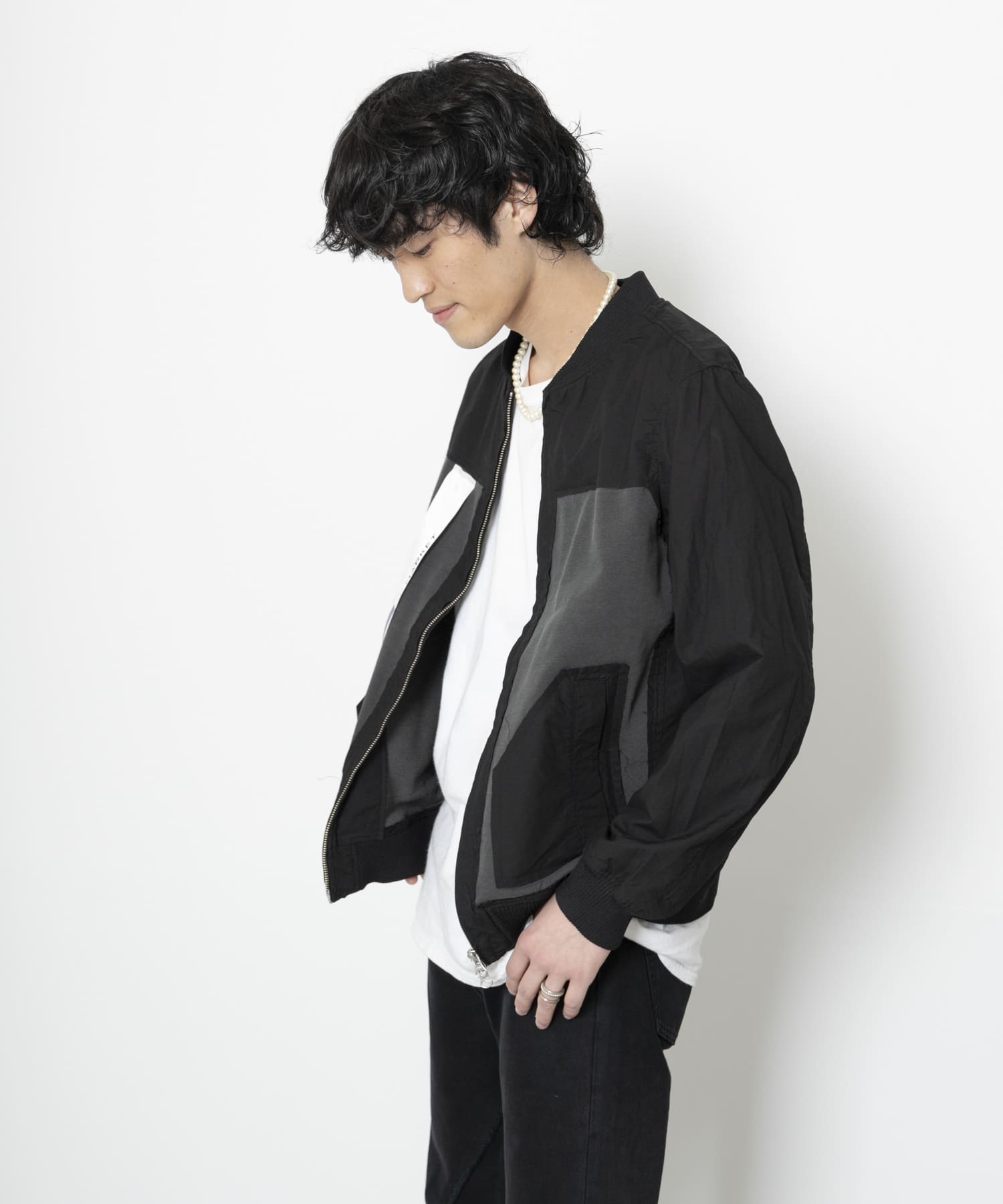 ザ グッドランド マーケット　Albie-MA1 jacket BLACK FREE