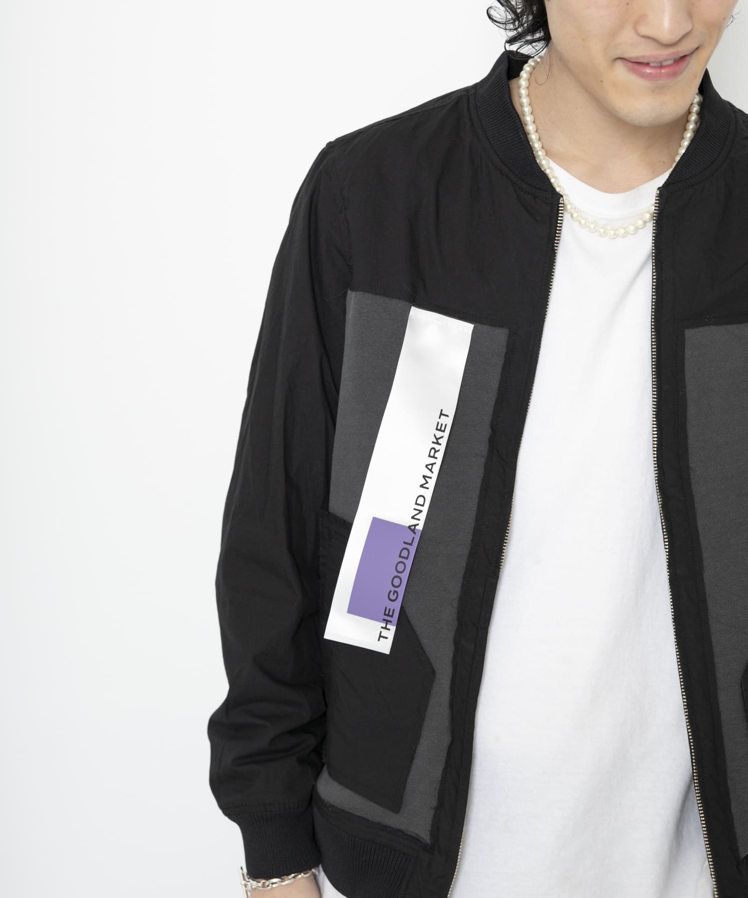 ザ グッドランド マーケット　Albie-MA1 jacket BLACK FREE