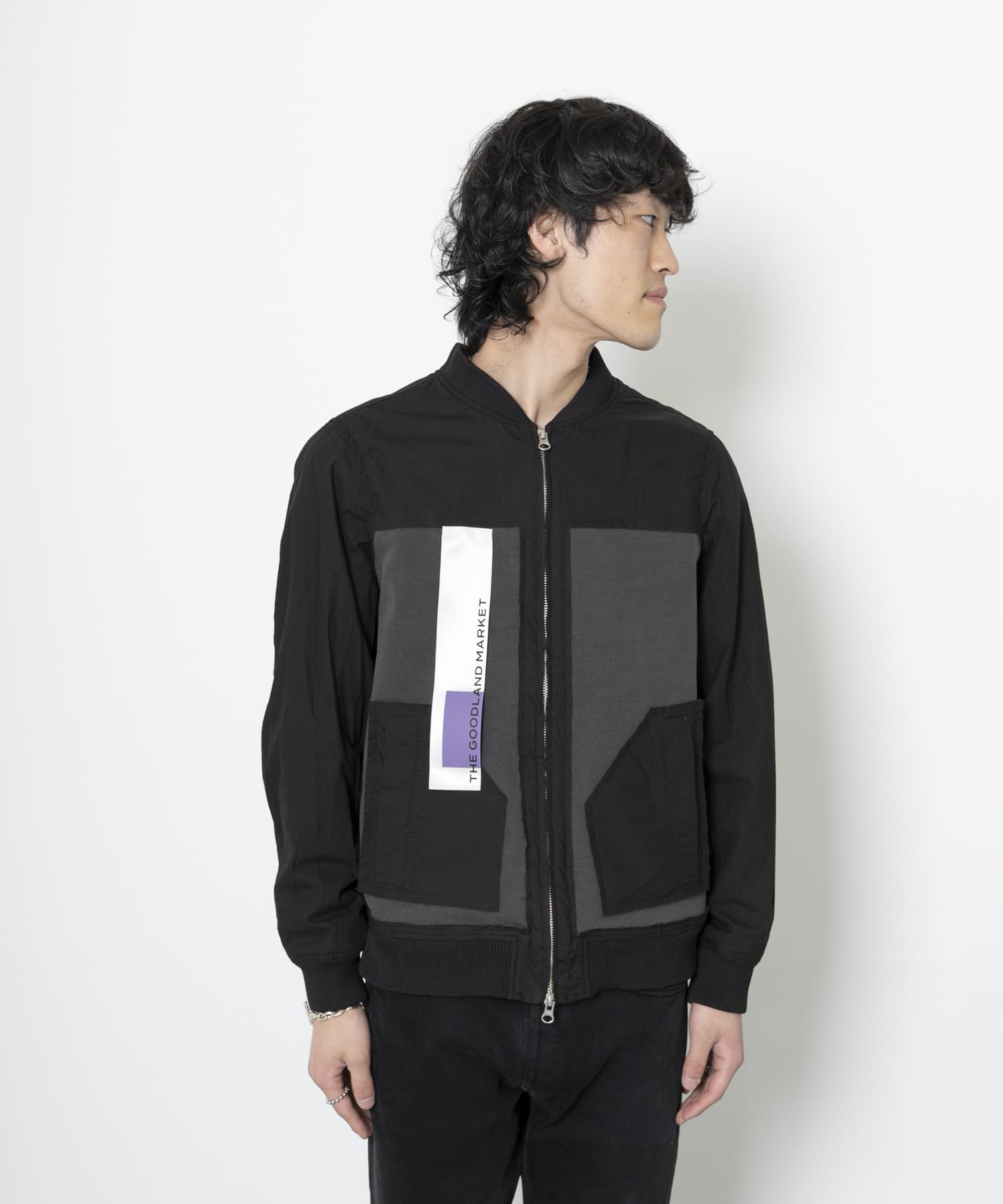 ザ グッドランド マーケット　Albie-MA1 jacket BLACK FREE