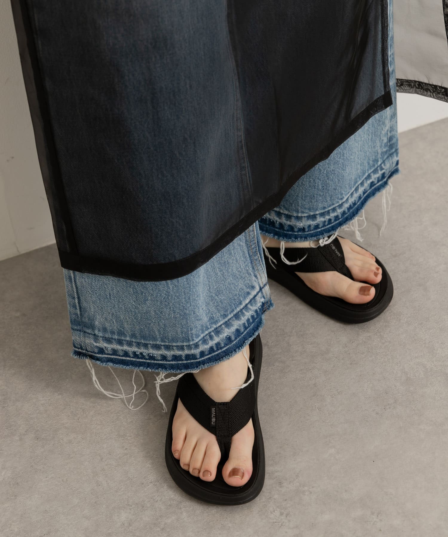 malibu sandals　SURFRIDER BLACK BLACK 5