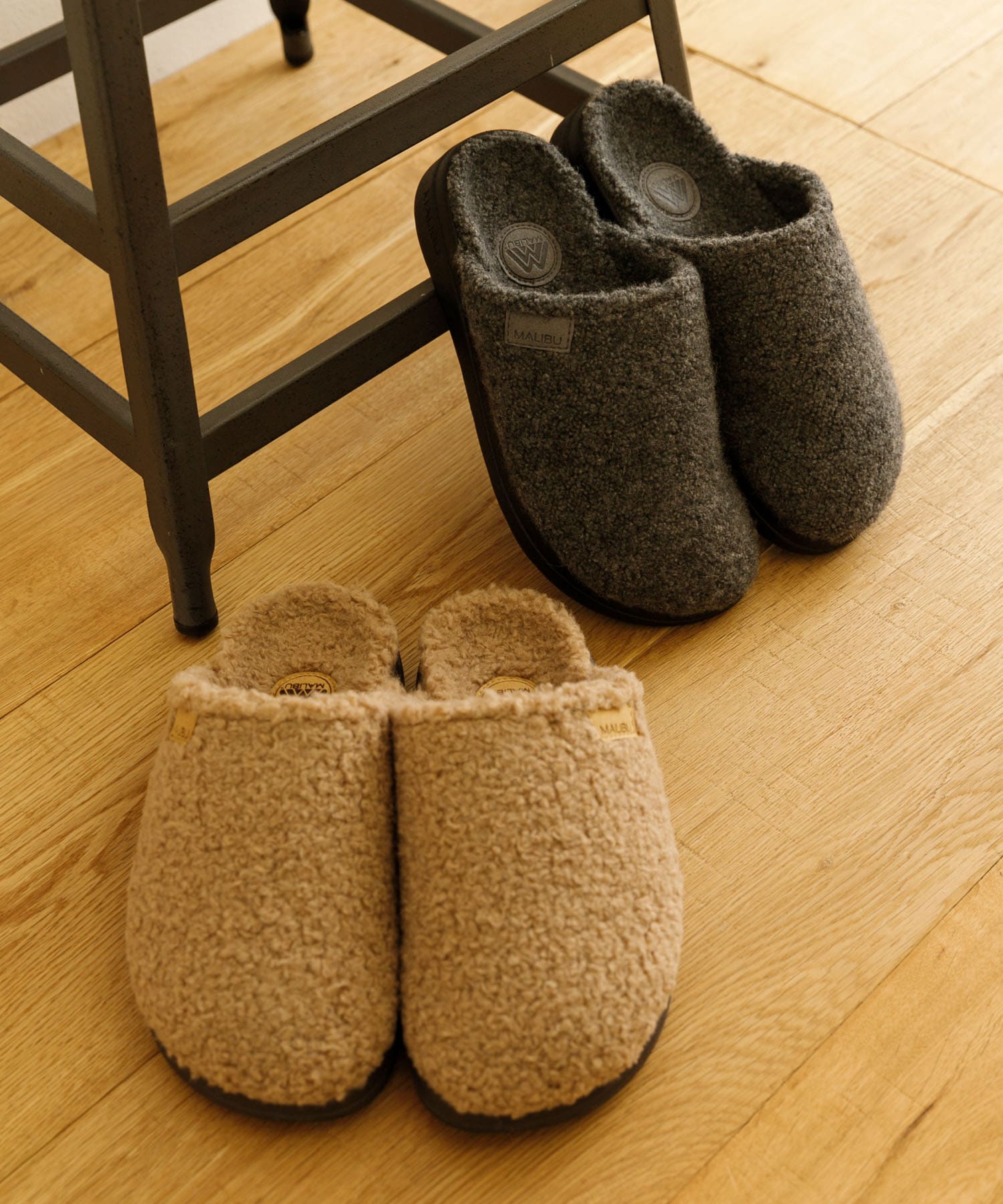 malibu sandals　COLONY SHERPA MULE BEIGE 5