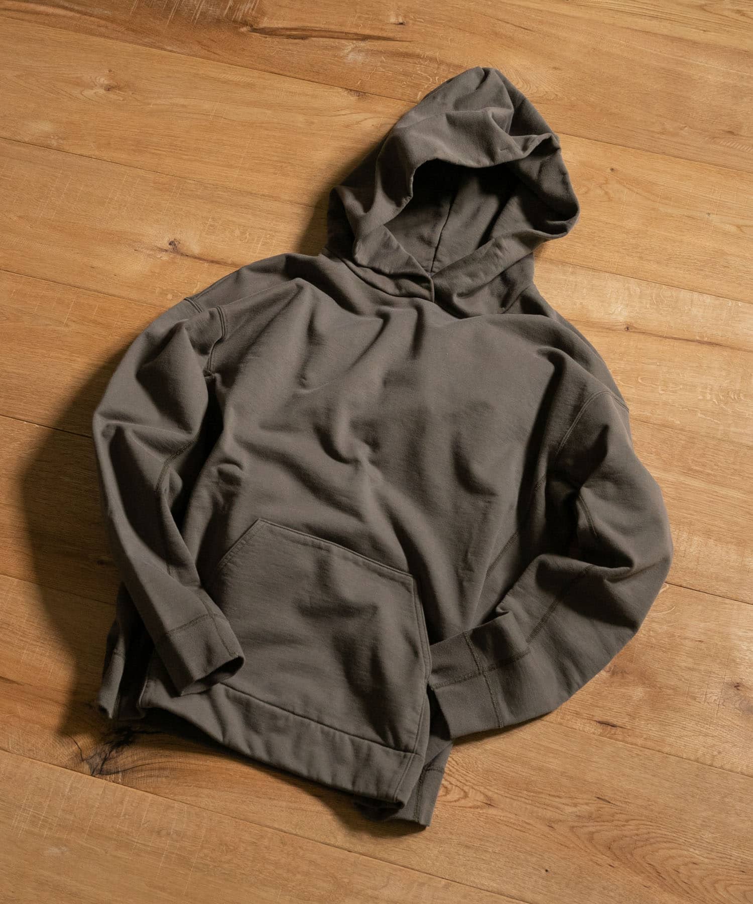 ザ グッドランド マーケット　organic cotton hoodie Khakibrown 2