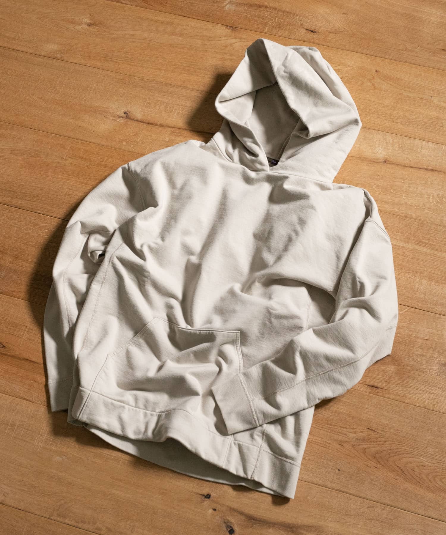 ザ グッドランド マーケット　organic cotton hoodie Ice greige 2