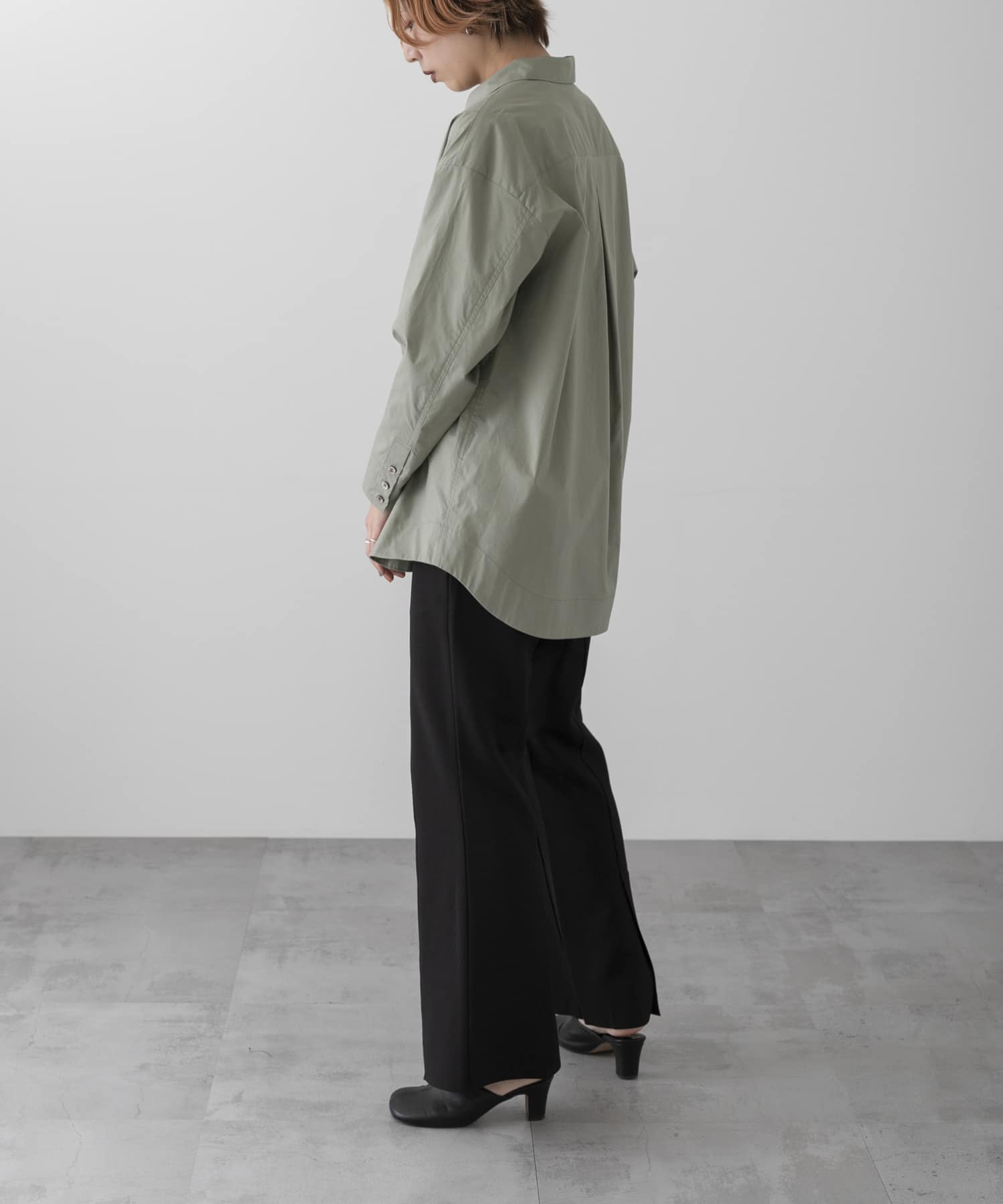 ザ グッドランド マーケット　THE GOODLAND SHIRTS L.KHAKI 2