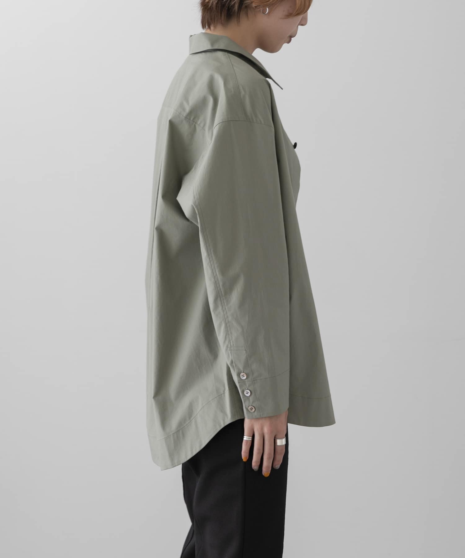 ザ グッドランド マーケット　THE GOODLAND SHIRTS L.KHAKI 3