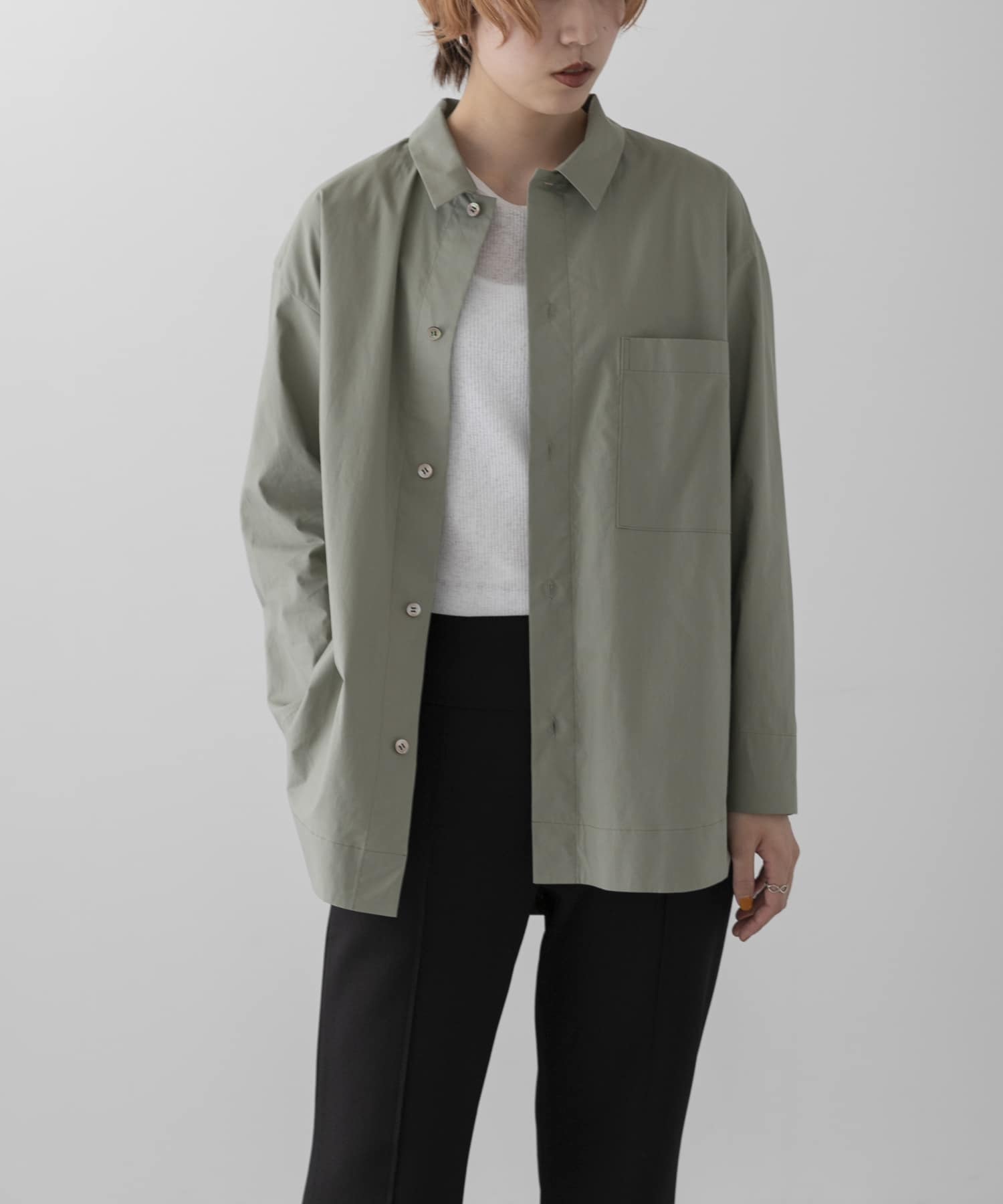 ザ グッドランド マーケット　THE GOODLAND SHIRTS L.KHAKI 3