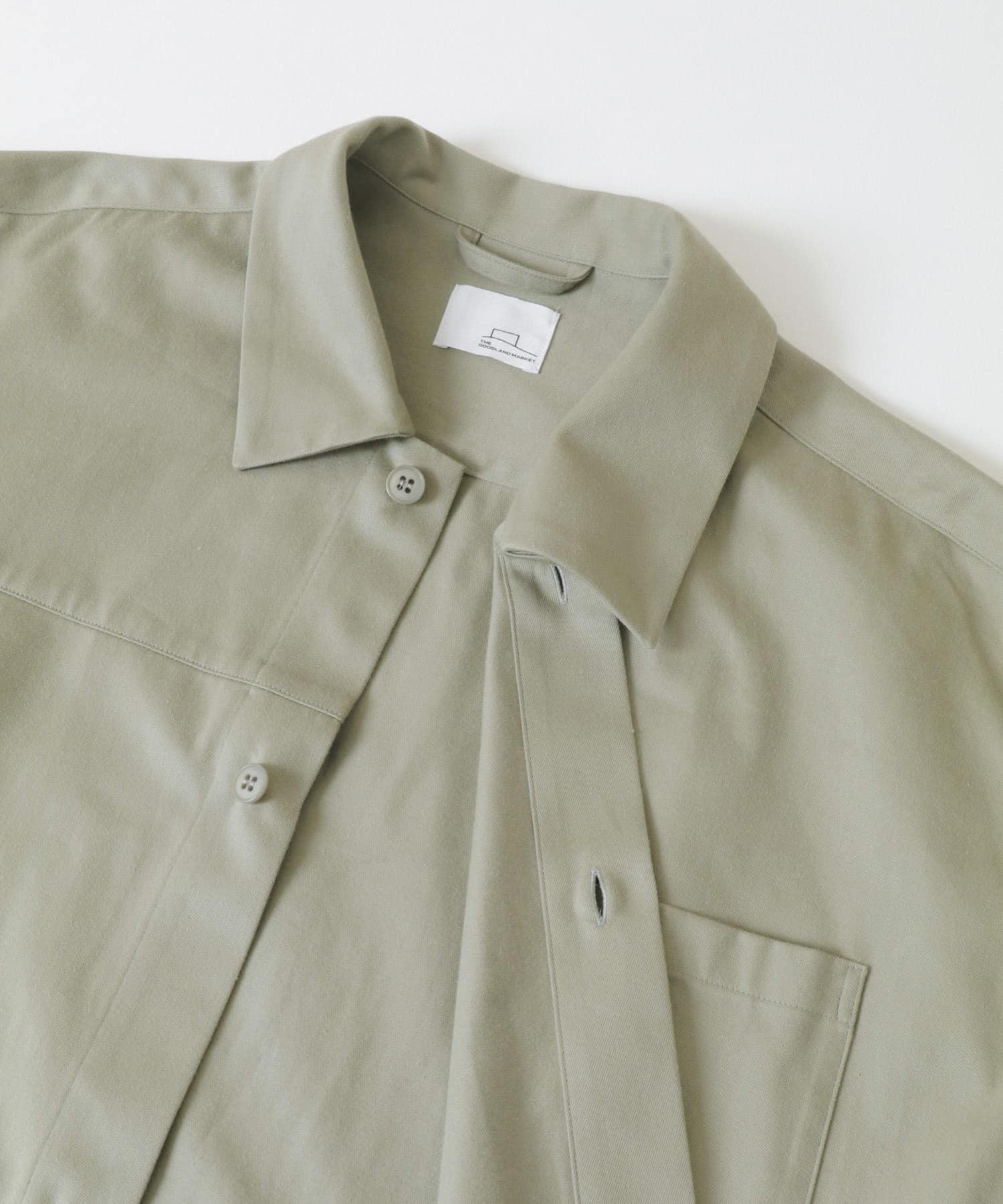 ザ グッドランド マーケット　THE GOODLAND long shirt L.KHAKI 1