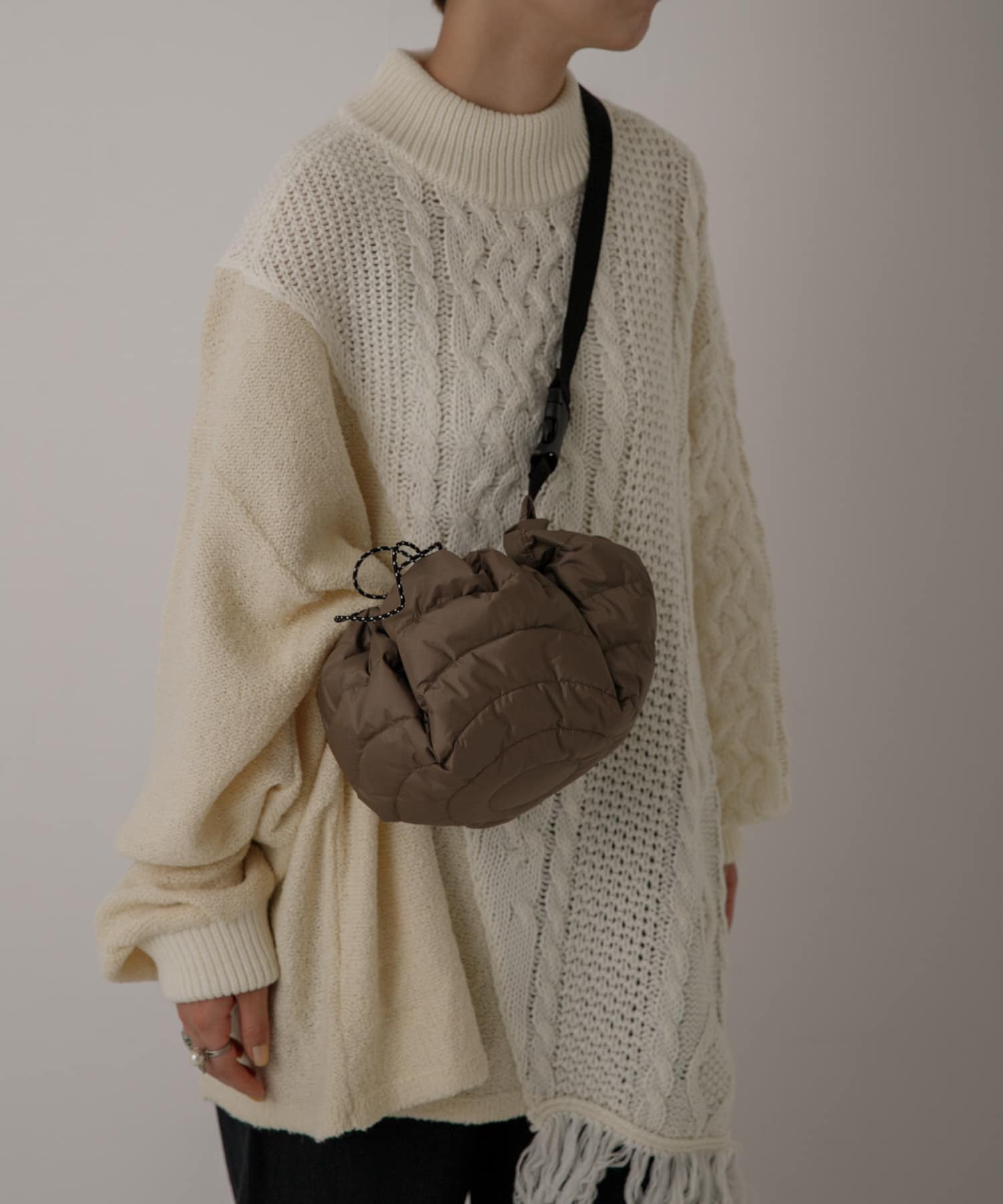 ザ グッドランド マーケット　FUROSHIKダウンバッグ Brown FREE
