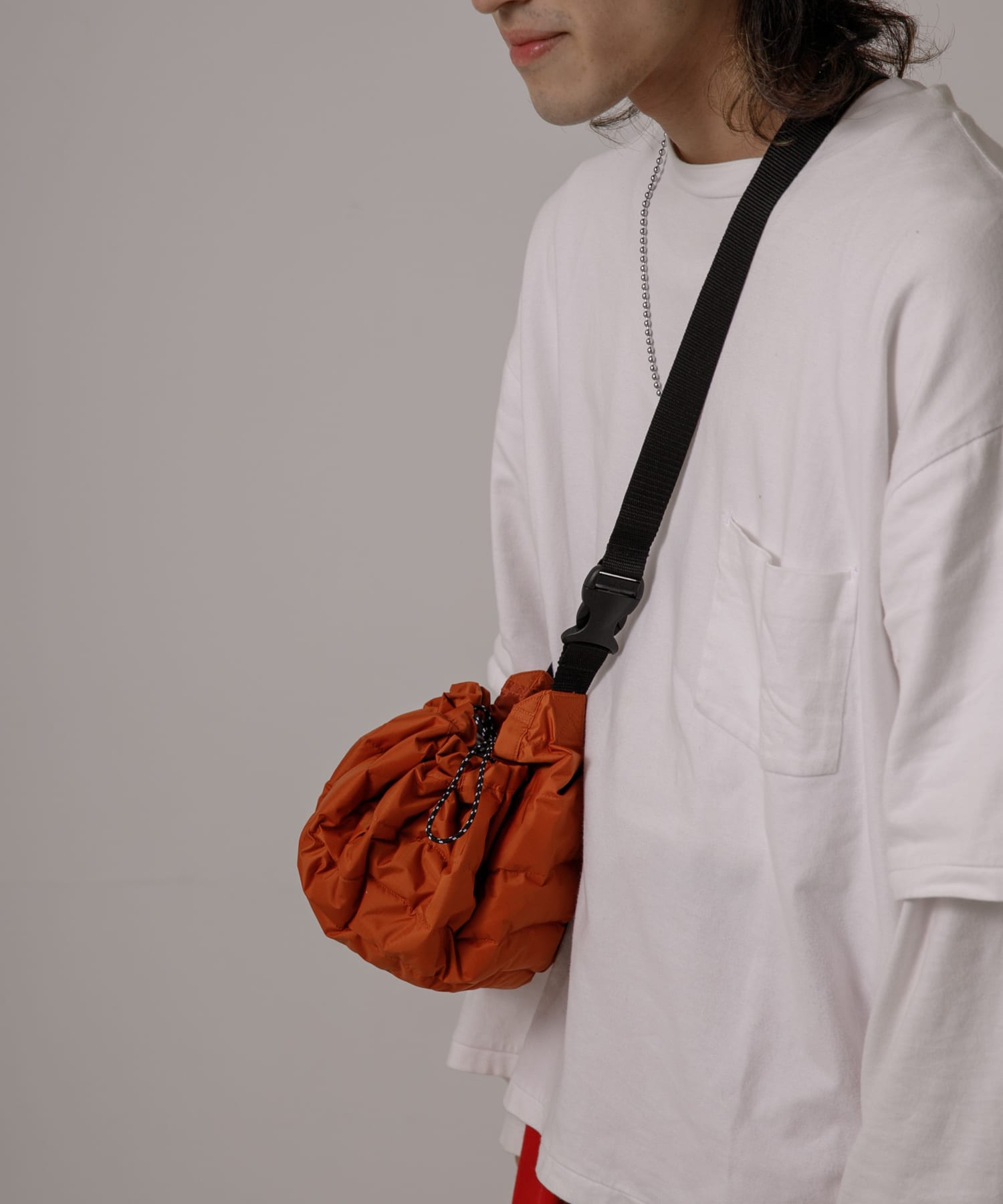 ザ グッドランド マーケット　FUROSHIKダウンバッグ D.orange FREE