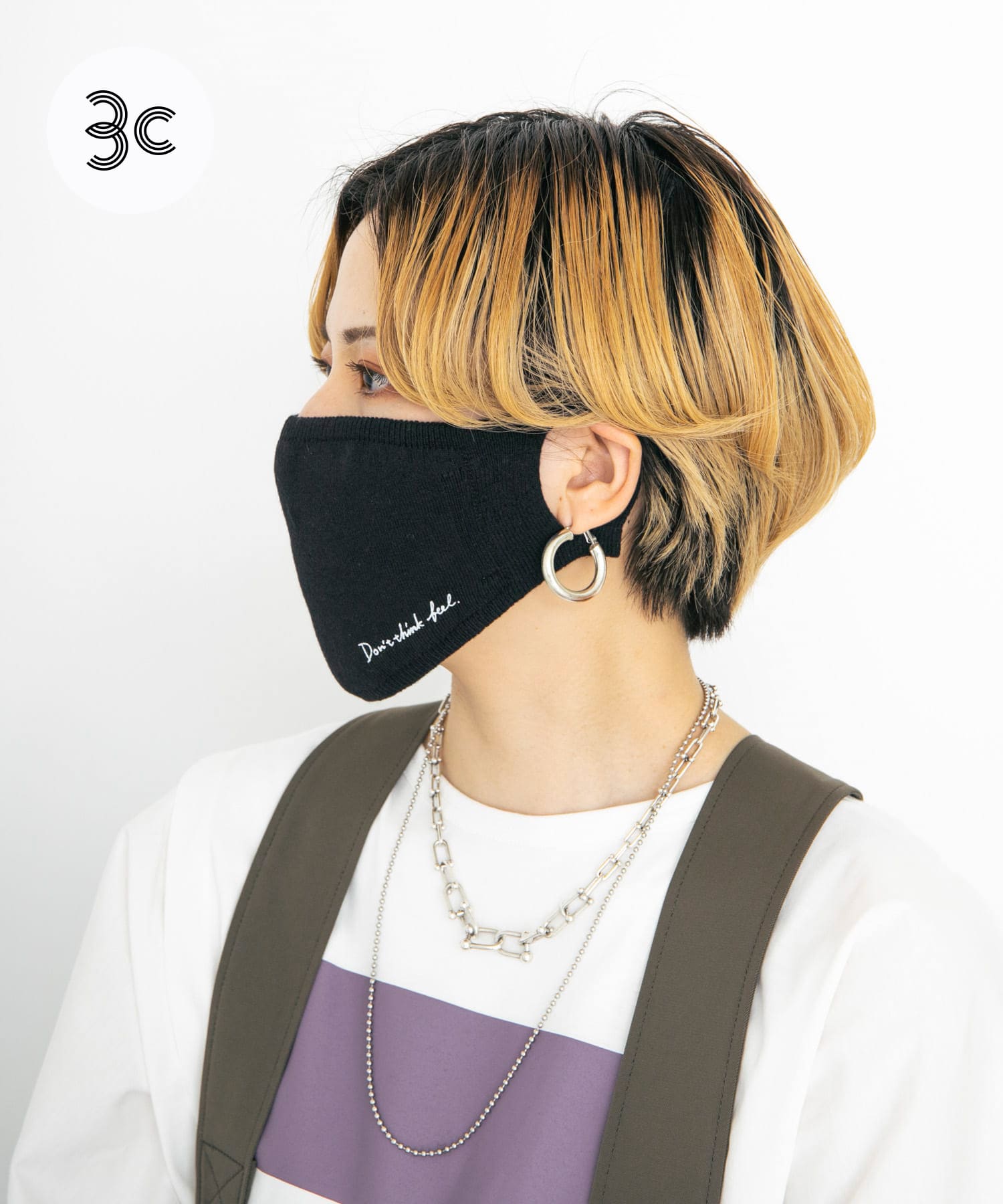 ザ グッドランド マーケット　TOHOKU COTTON MASK BLACK FREE