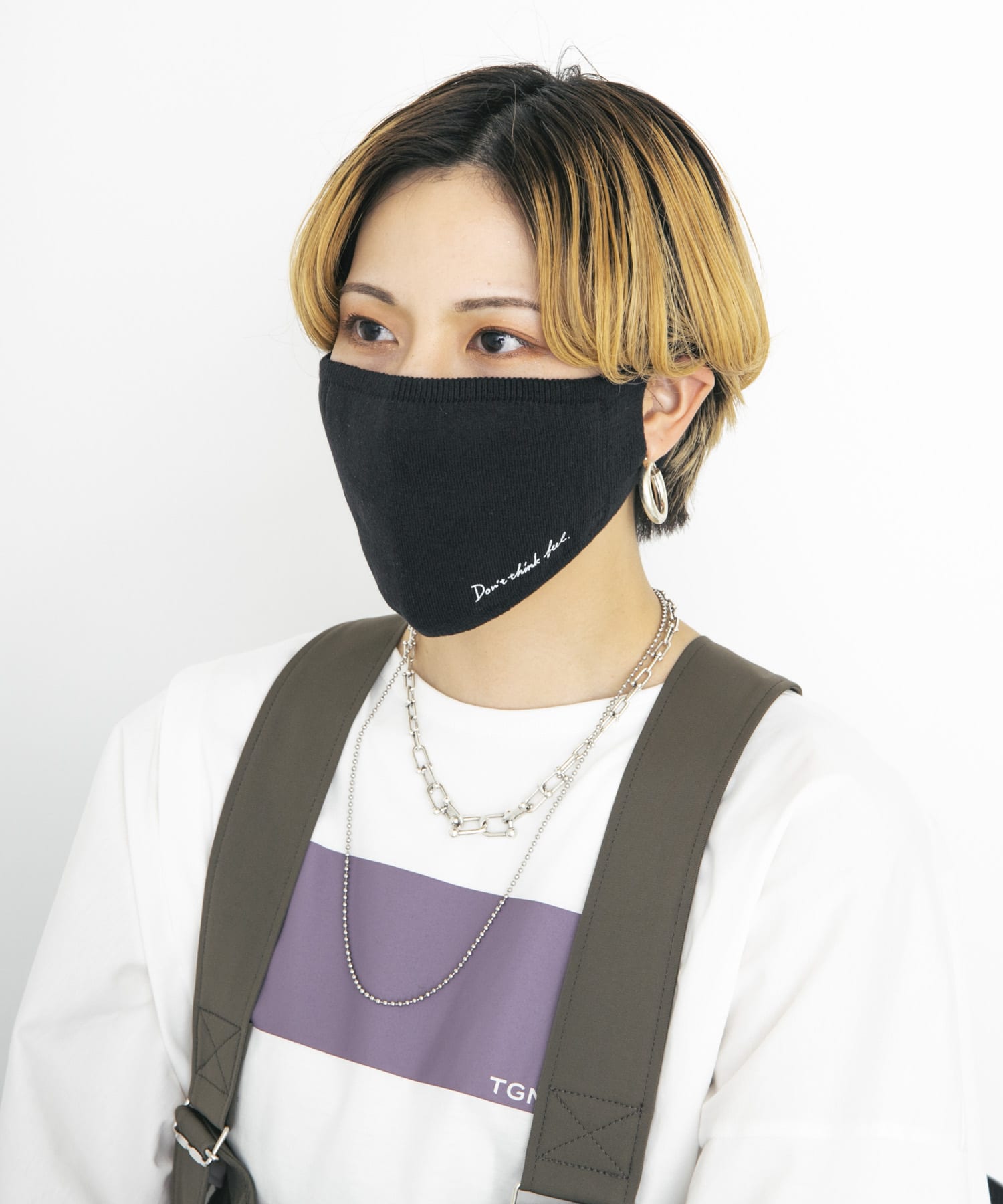 ザ グッドランド マーケット　TOHOKU COTTON MASK BLACK FREE