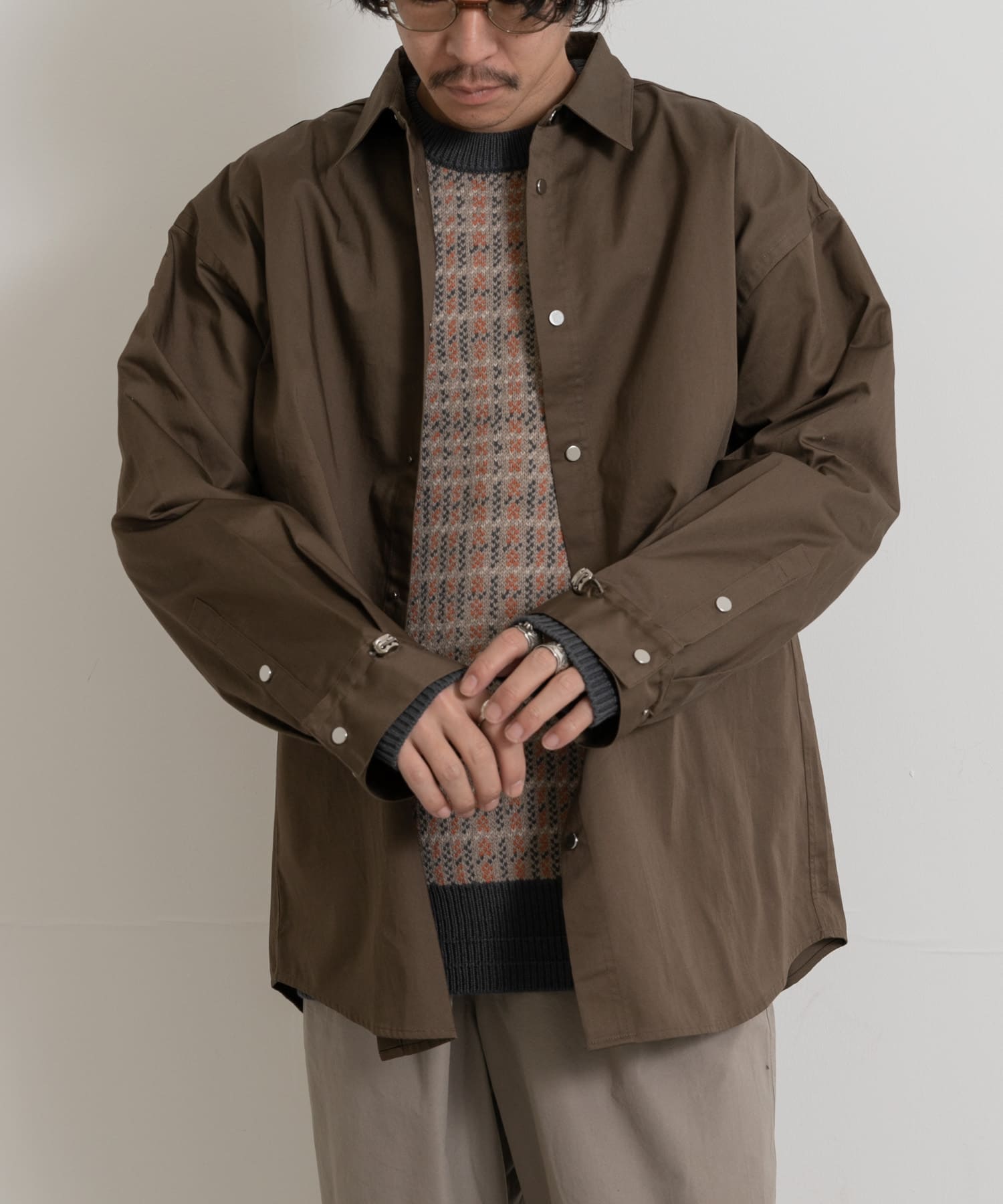 ザ グッドランド マーケット　DRAWSTRING CUFF SHIRTS