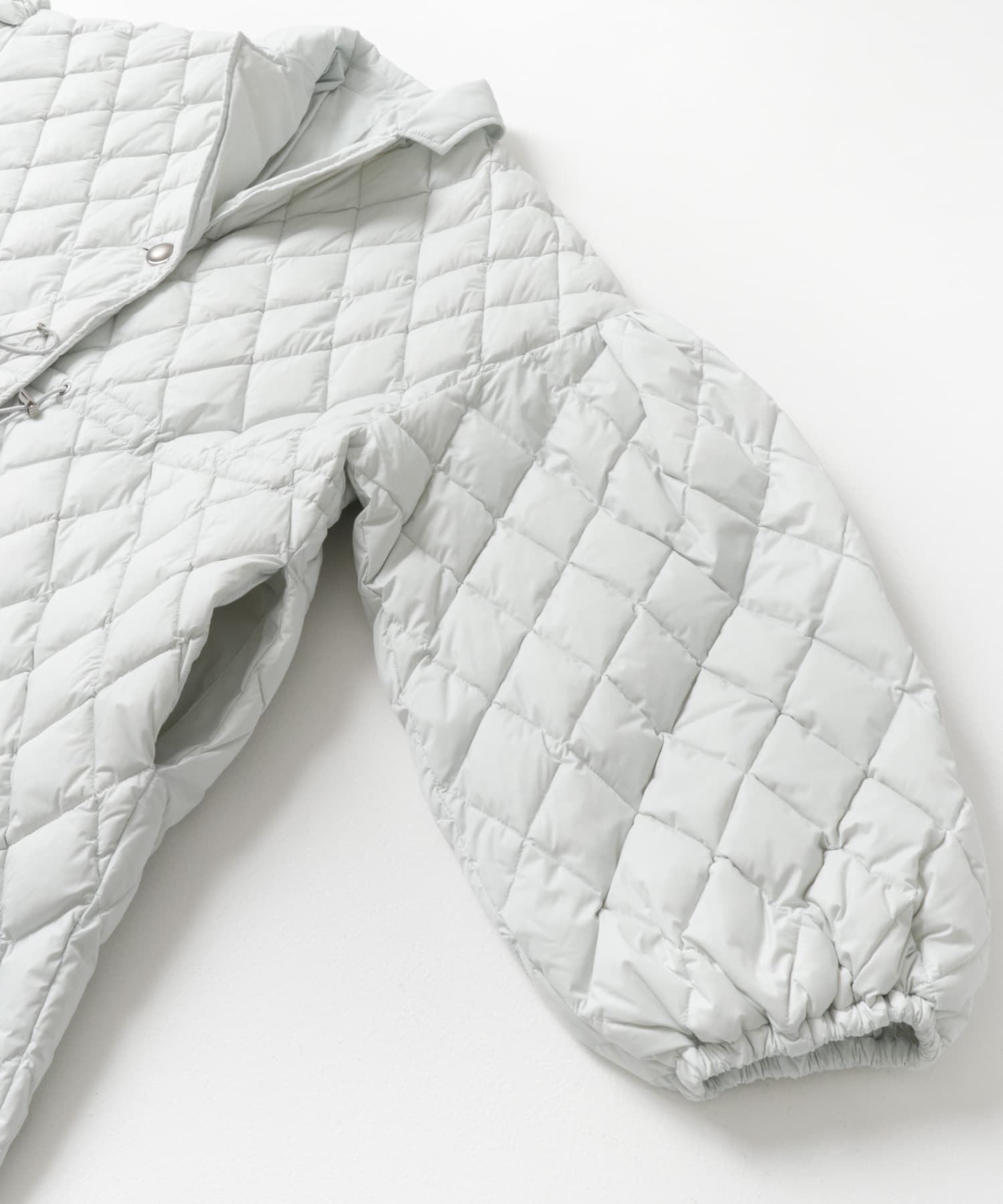『別注』KWD×ザ グッドランド マーケット　GREEN DOWN QUILTING JACKET OFF WHITE FREE