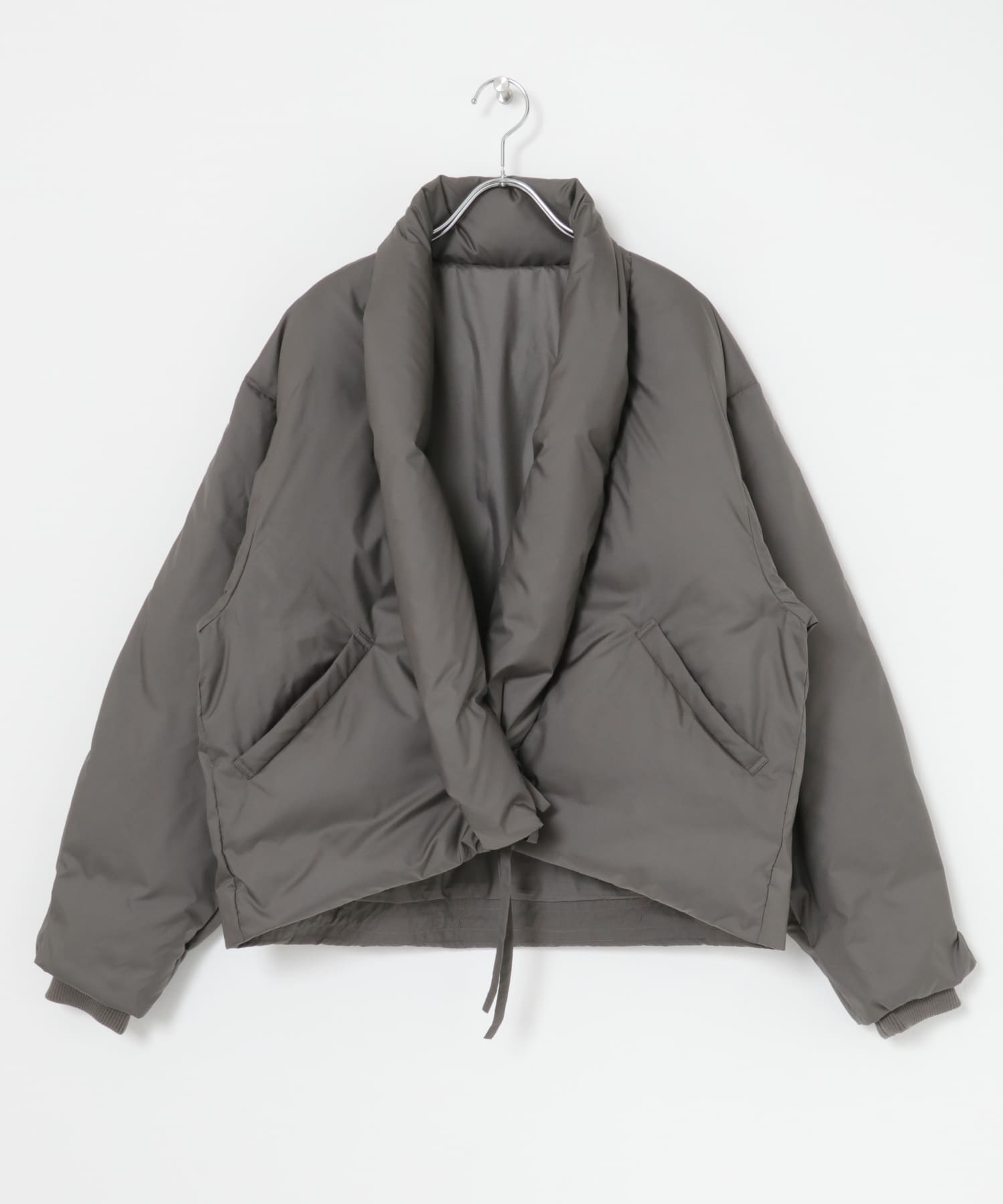 ザ グッドランド マーケット　GREEN DOWN PADDED JACKET CHARCOAL one