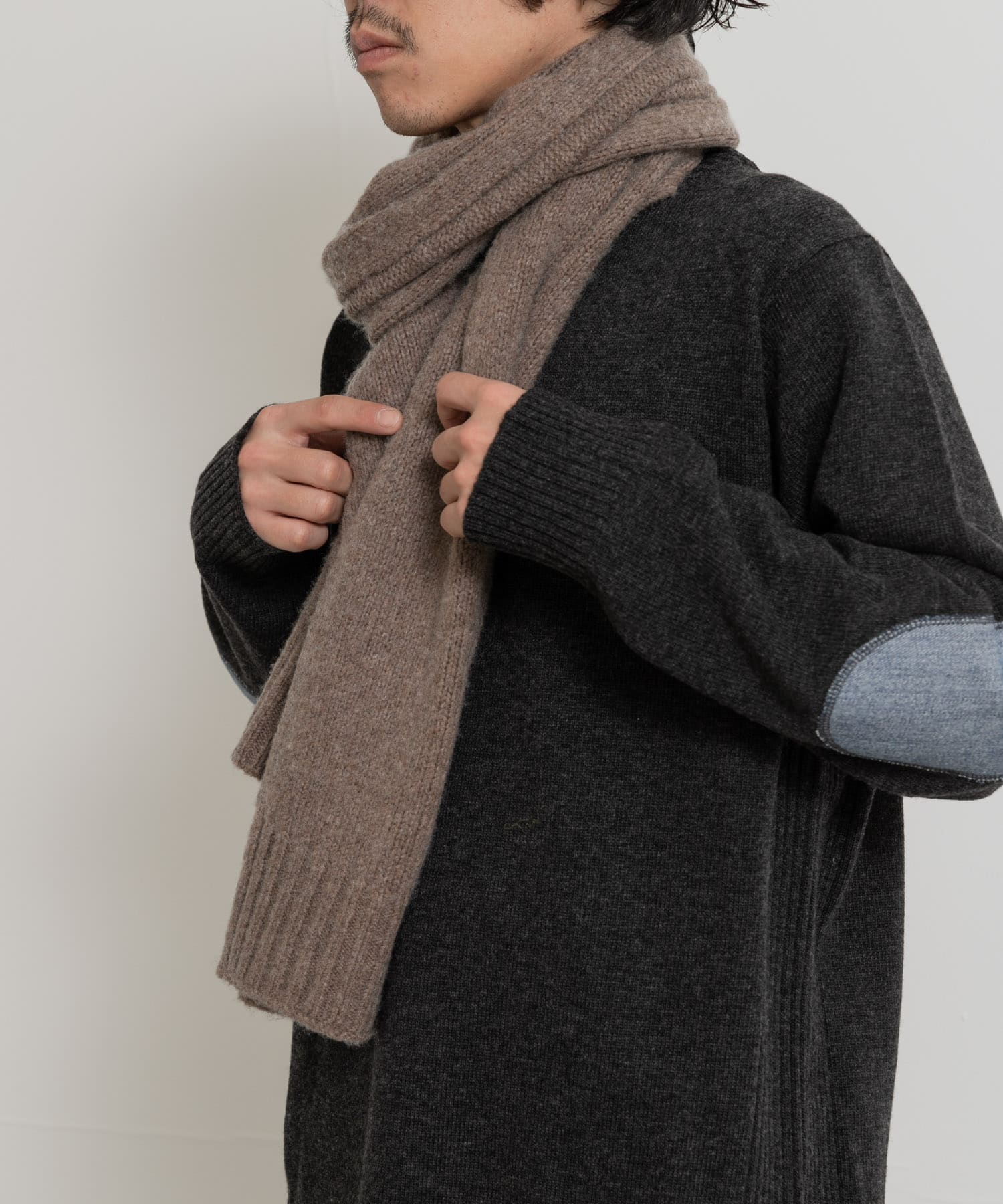 cwtch　RWS Recycle Wool Scarf mocha one