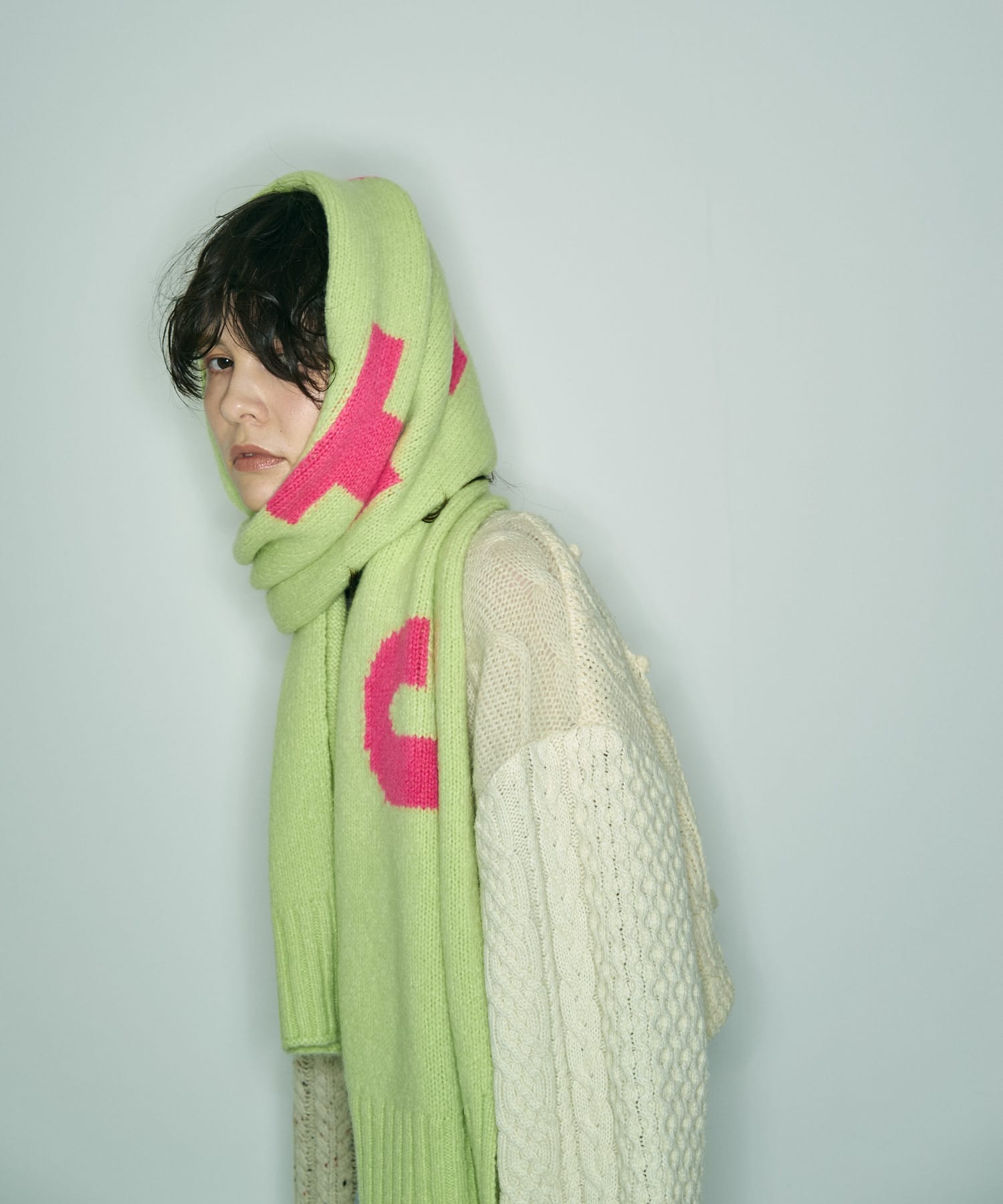 cwtch　RWS Recycle Wool Scarf LGcitron one