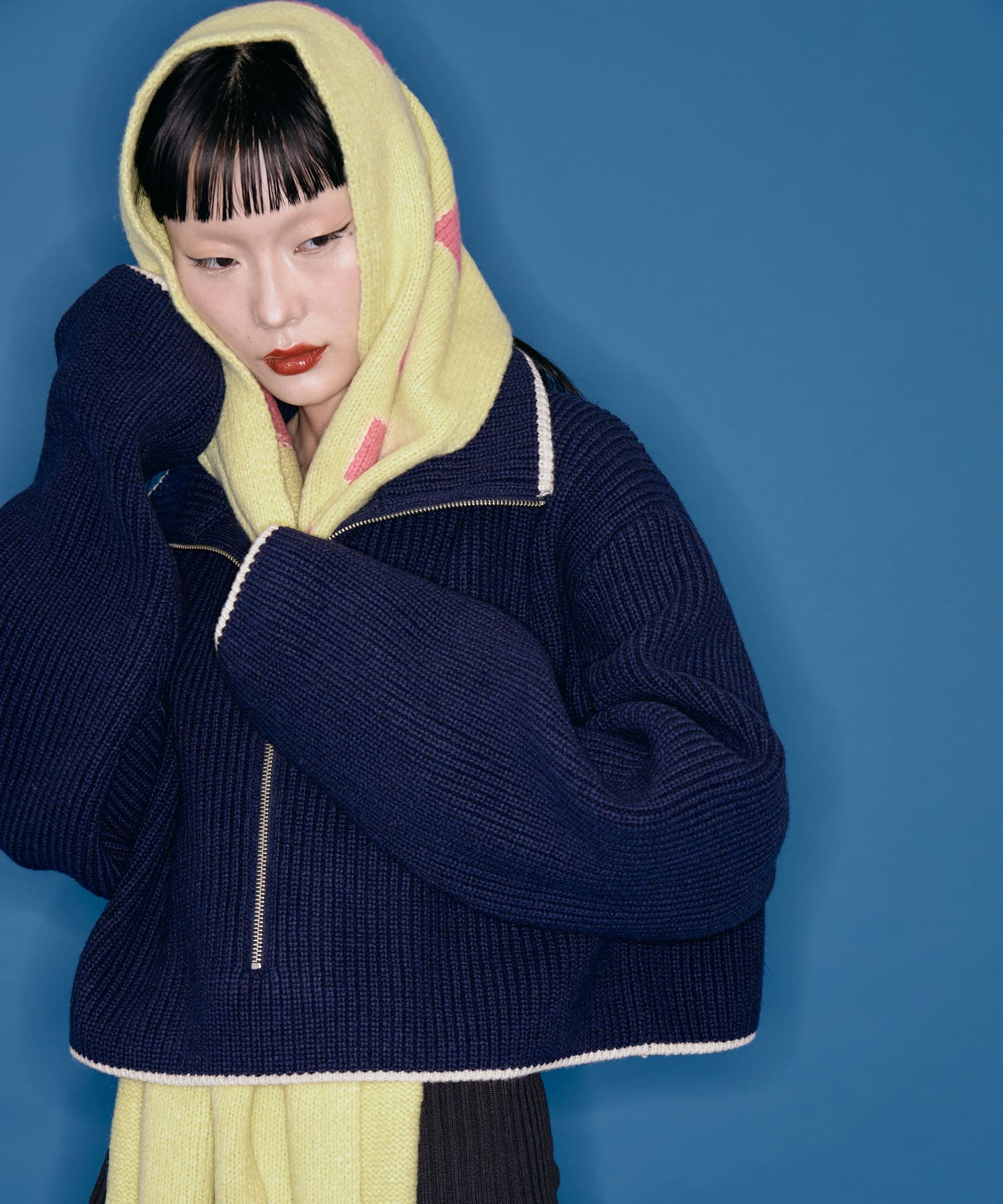 cwtch　RWS Recycle Wool Scarf LGcitron one