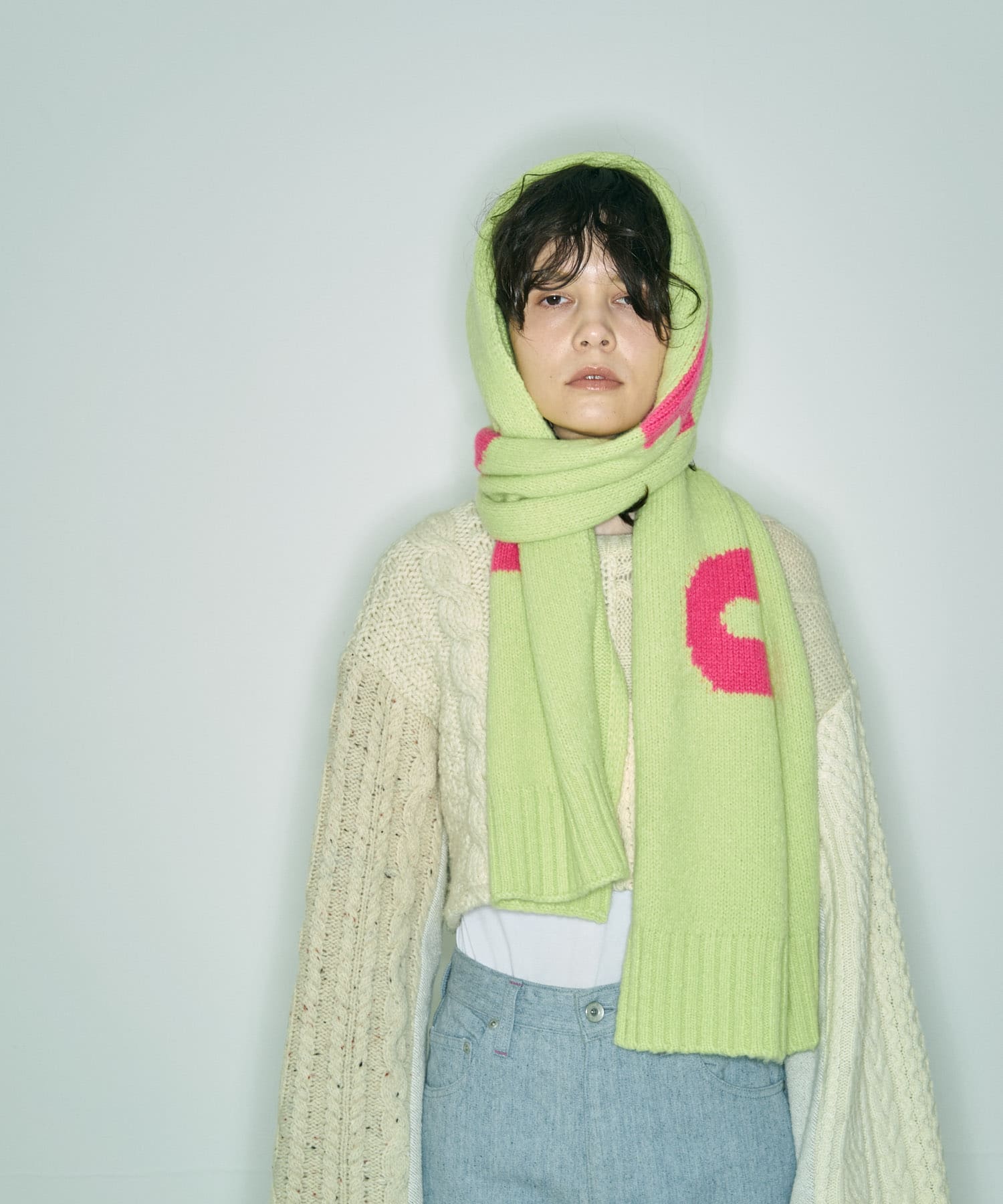 cwtch　RWS Recycle Wool Scarf LGcitron one