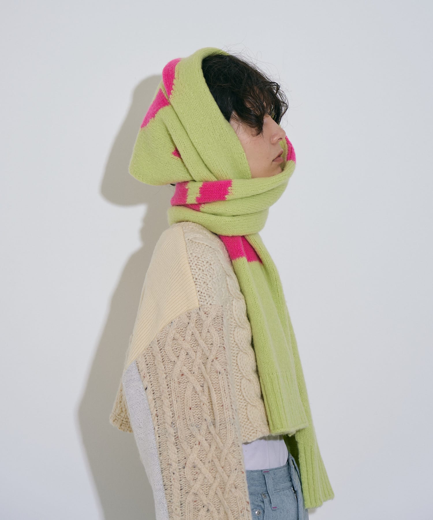 cwtch　RWS Recycle Wool Scarf LGcitron one